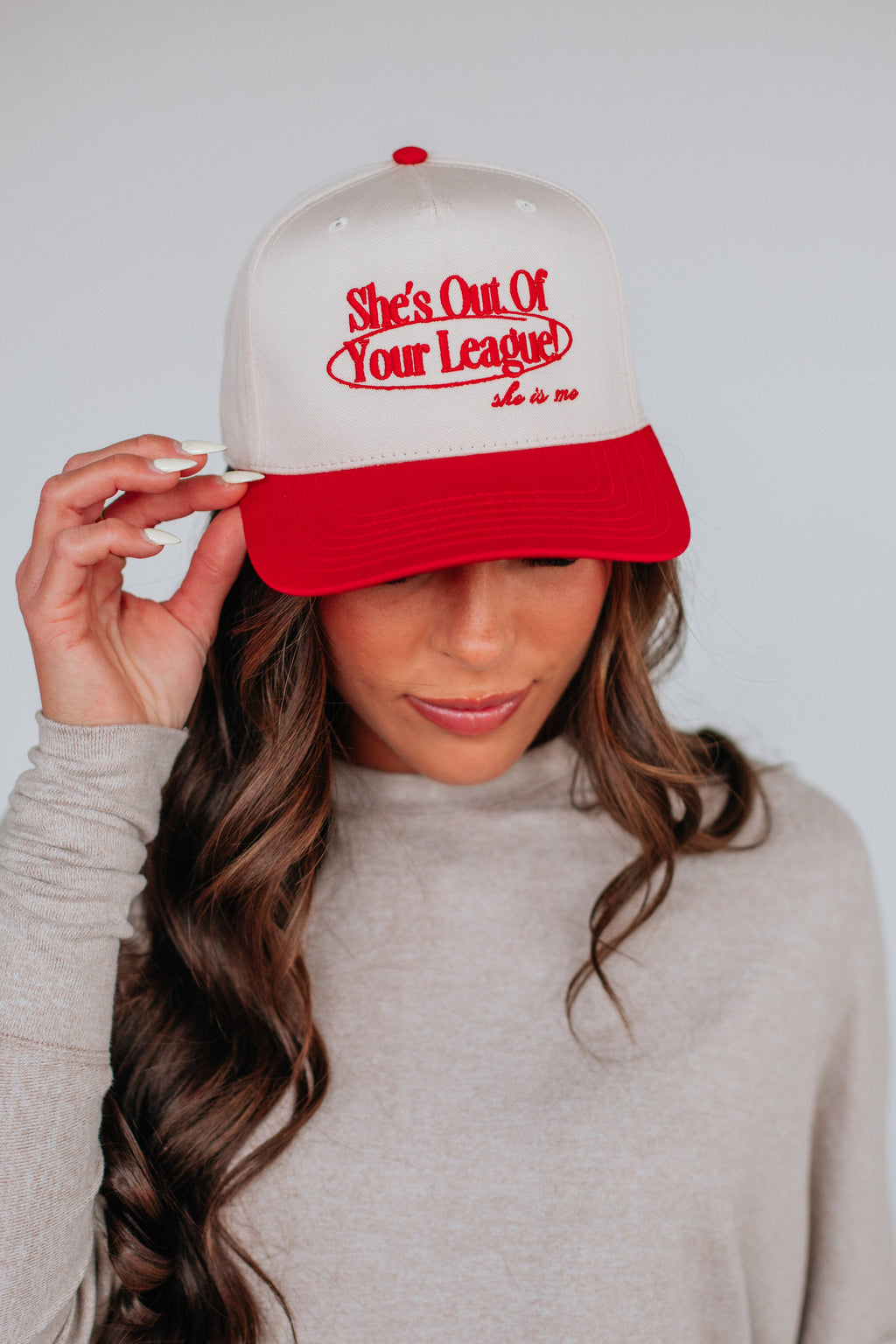 She's Out of Your League Trucker Hat