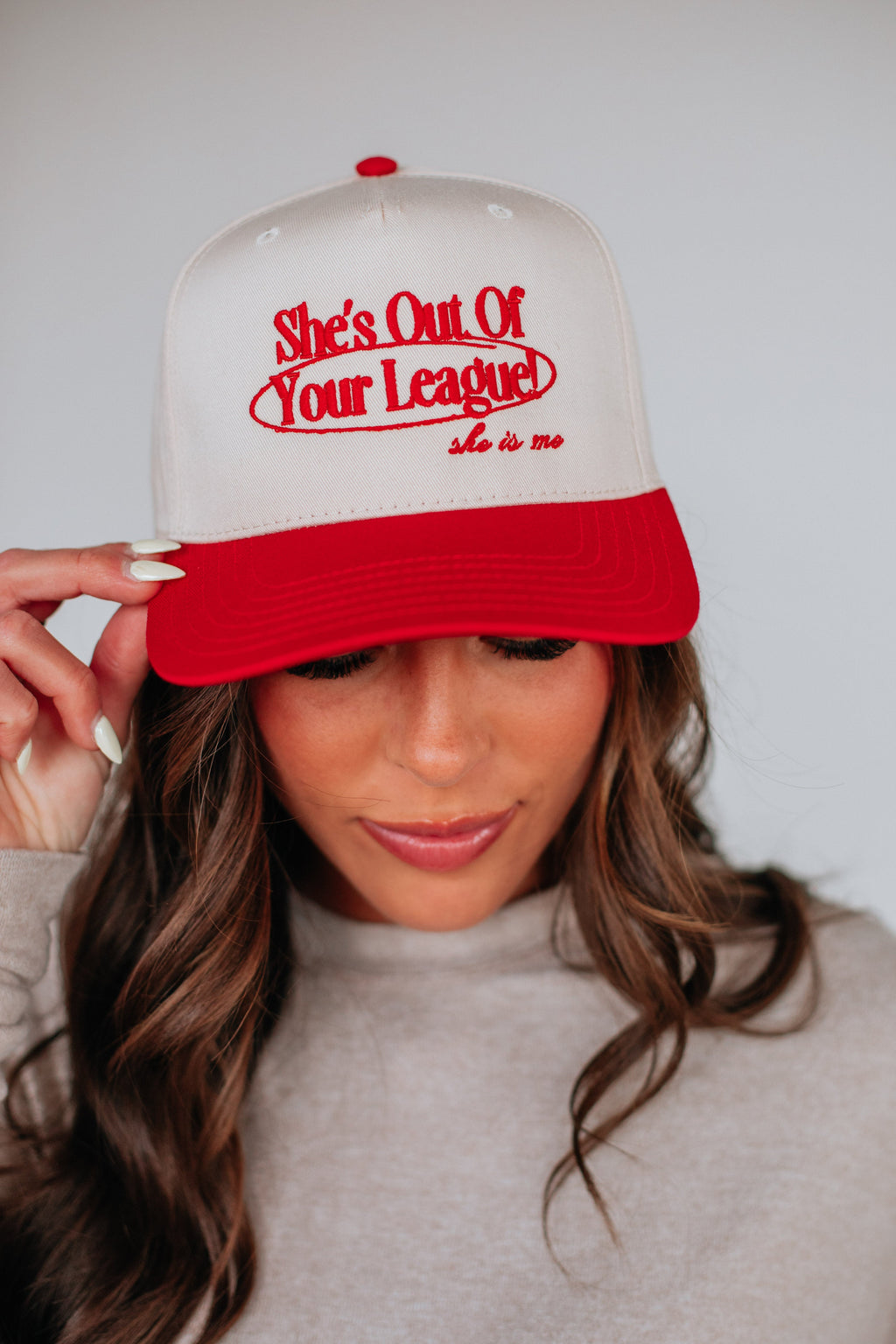 She's Out of Your League Trucker Hat