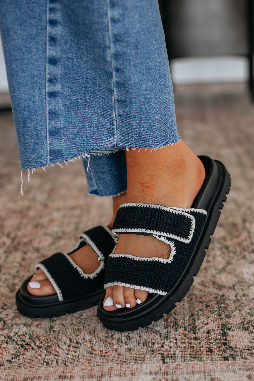 Headed Your Way Sandals - Black