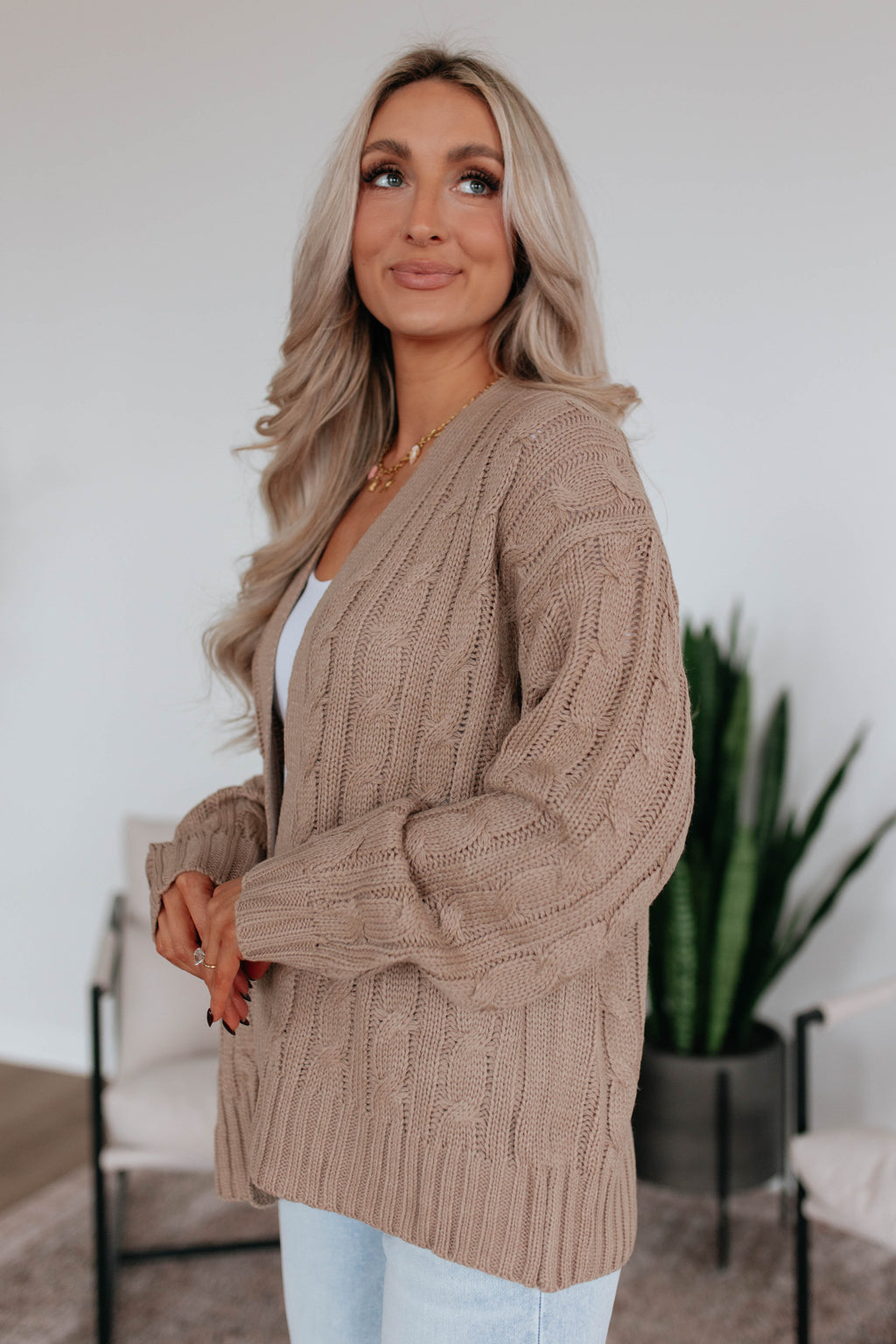 Shelly Cable Knit Cardigan