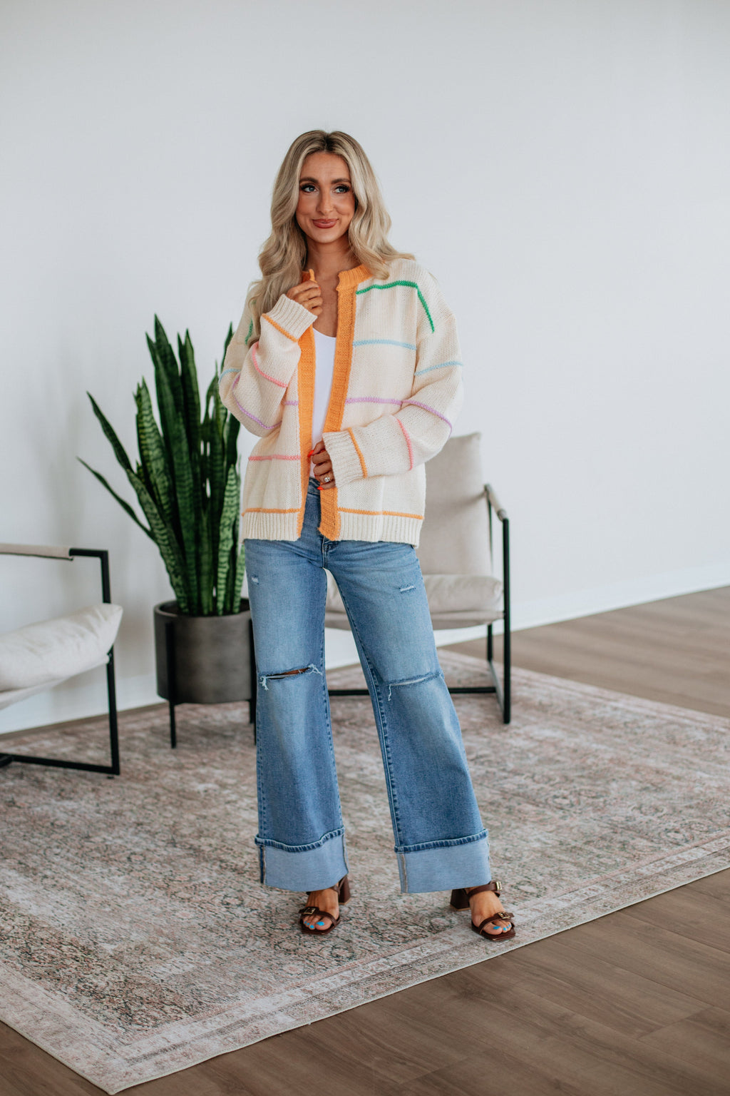 Etta Striped Cardigan