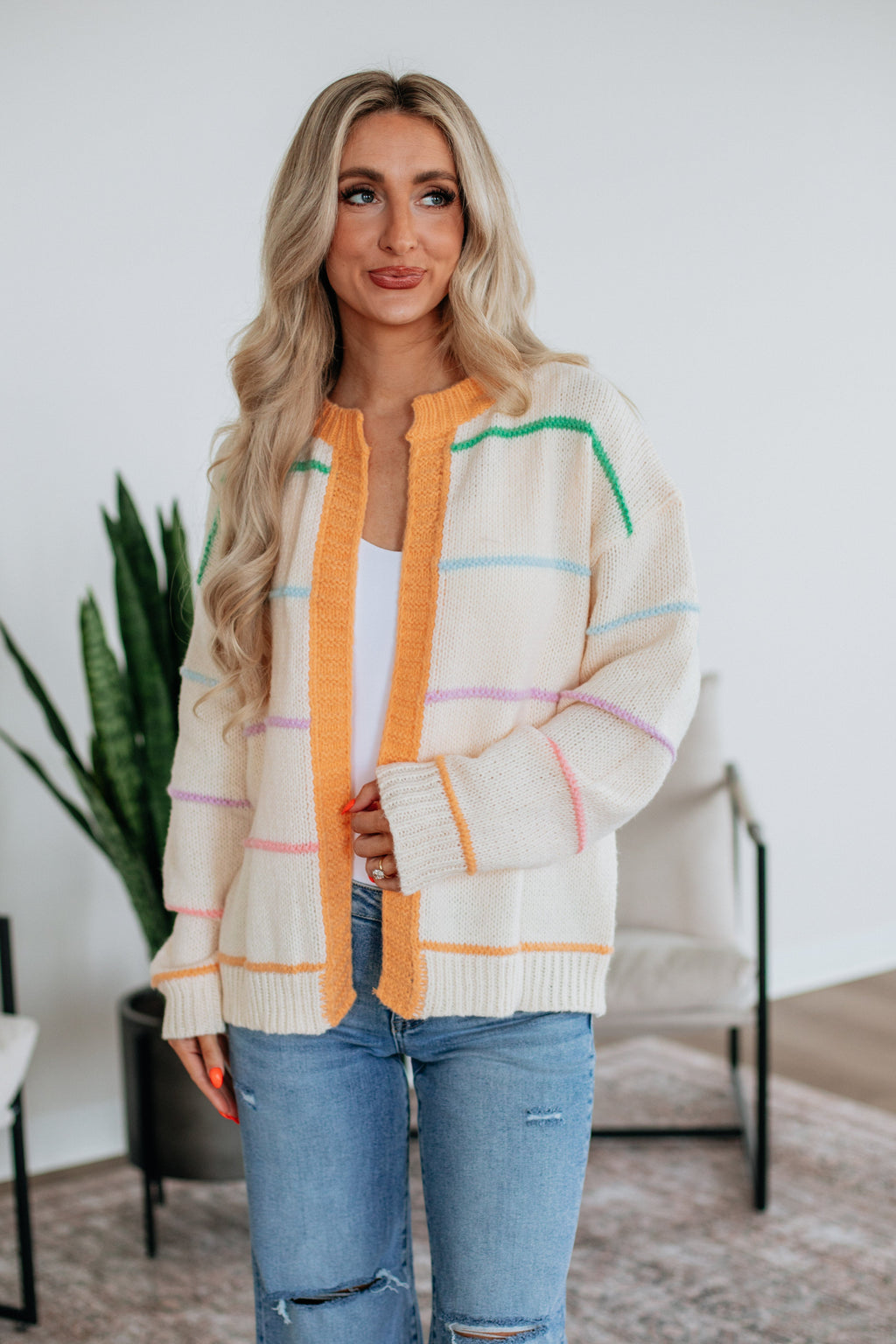 Etta Striped Cardigan