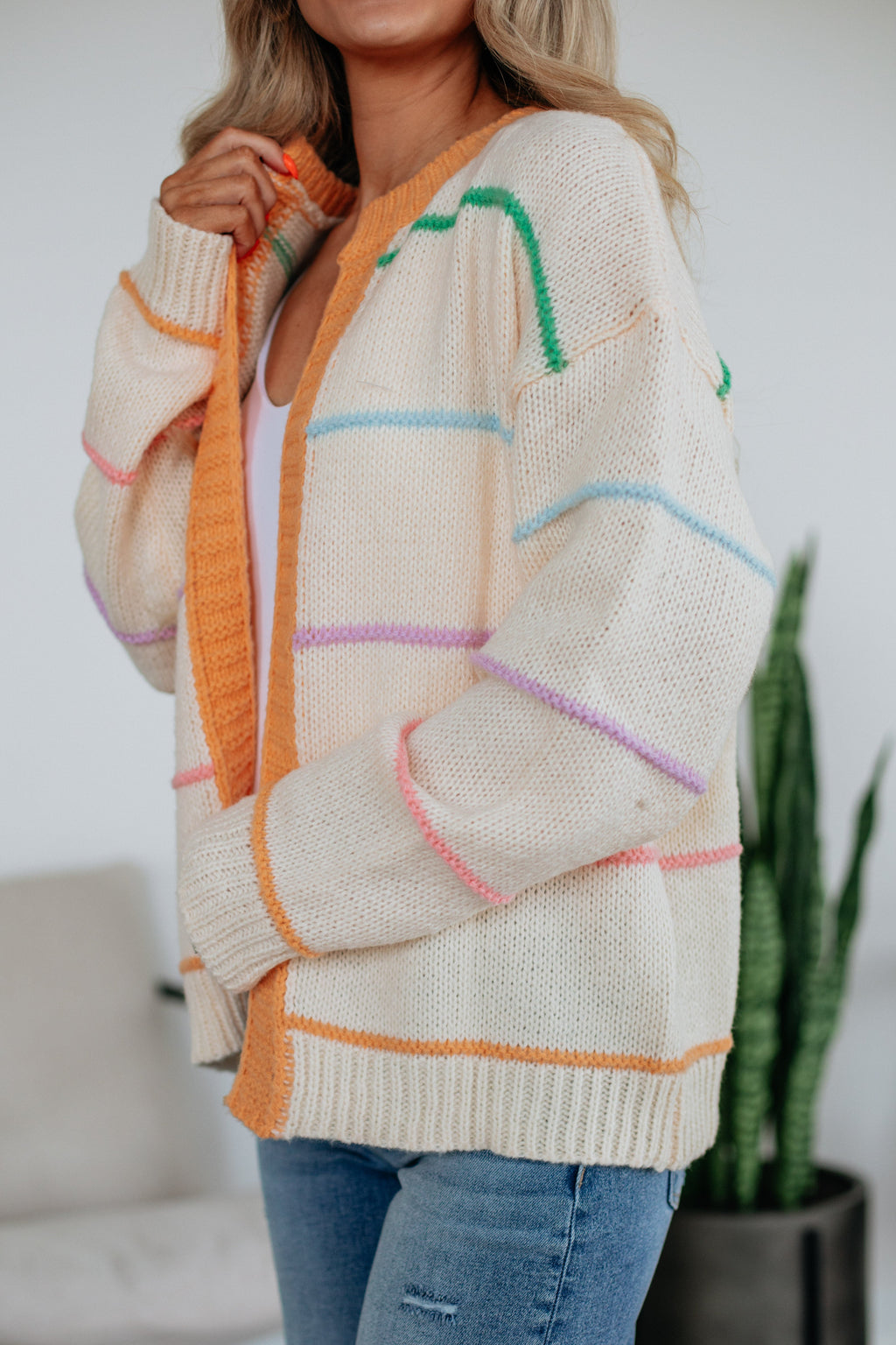 Etta Striped Cardigan