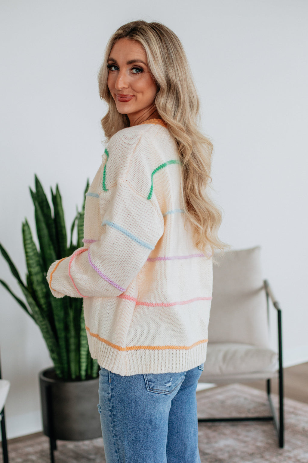 Etta Striped Cardigan