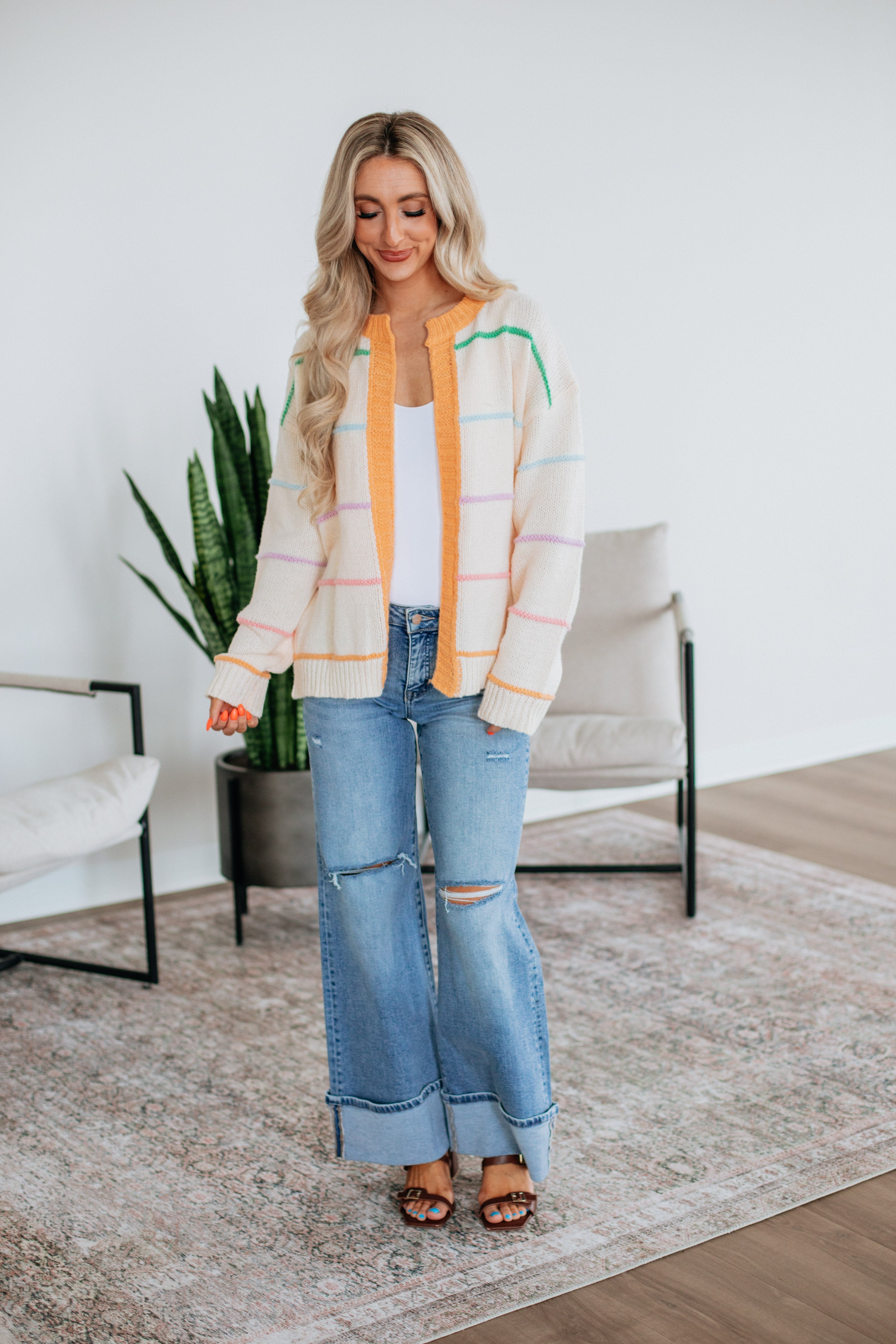 Etta Striped Cardigan