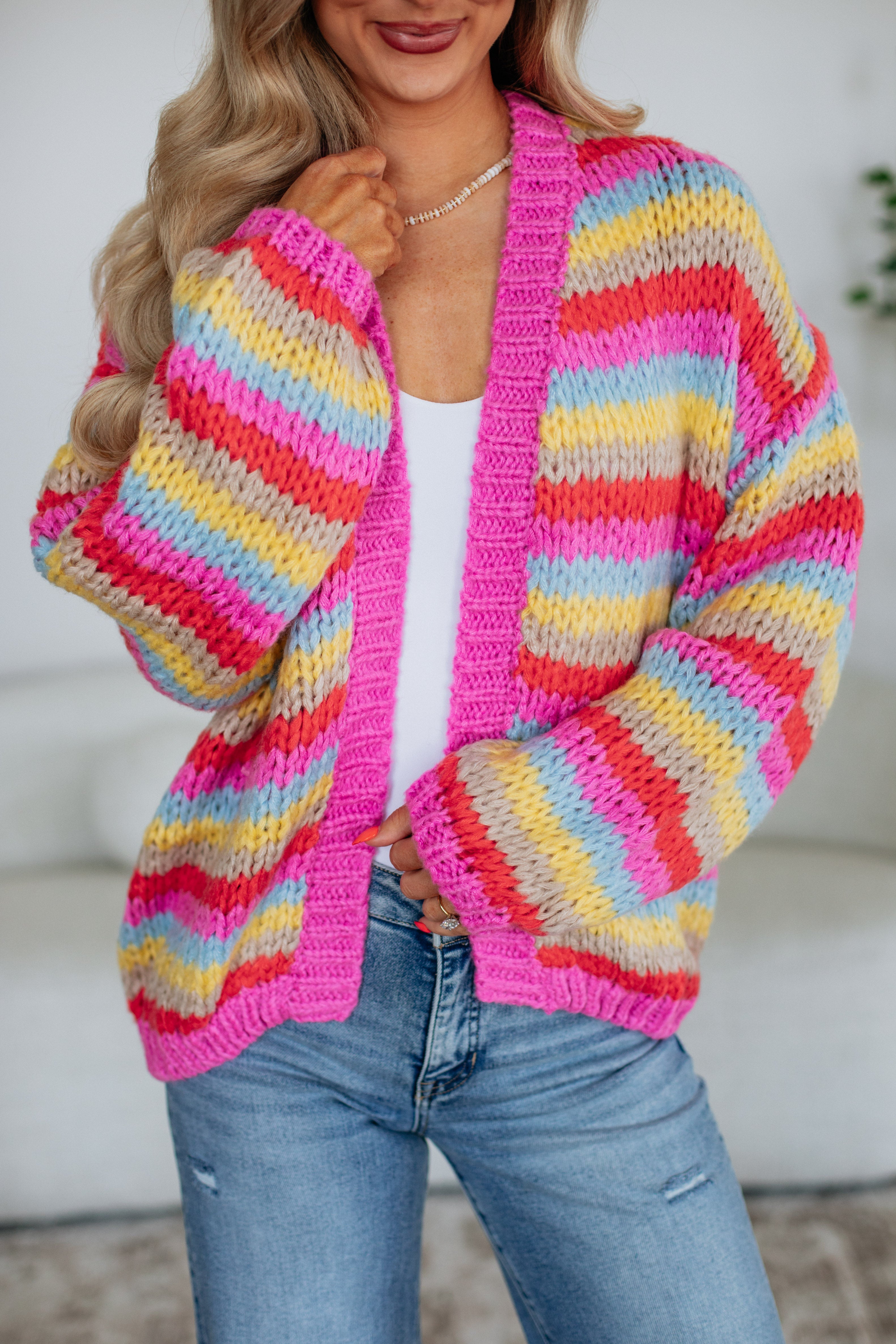 Noella Striped Cardigan