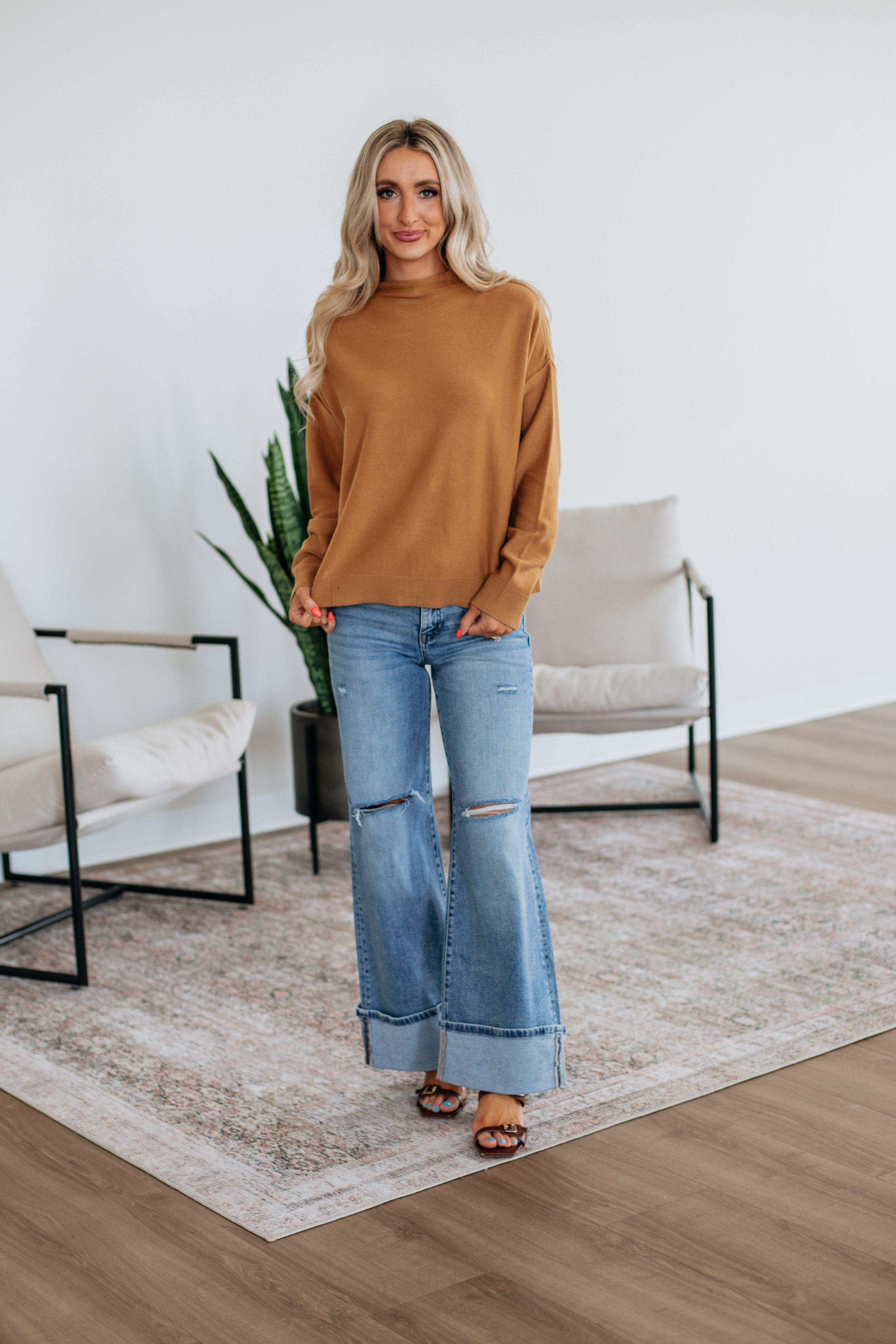 Marci Mock Neck Sweater