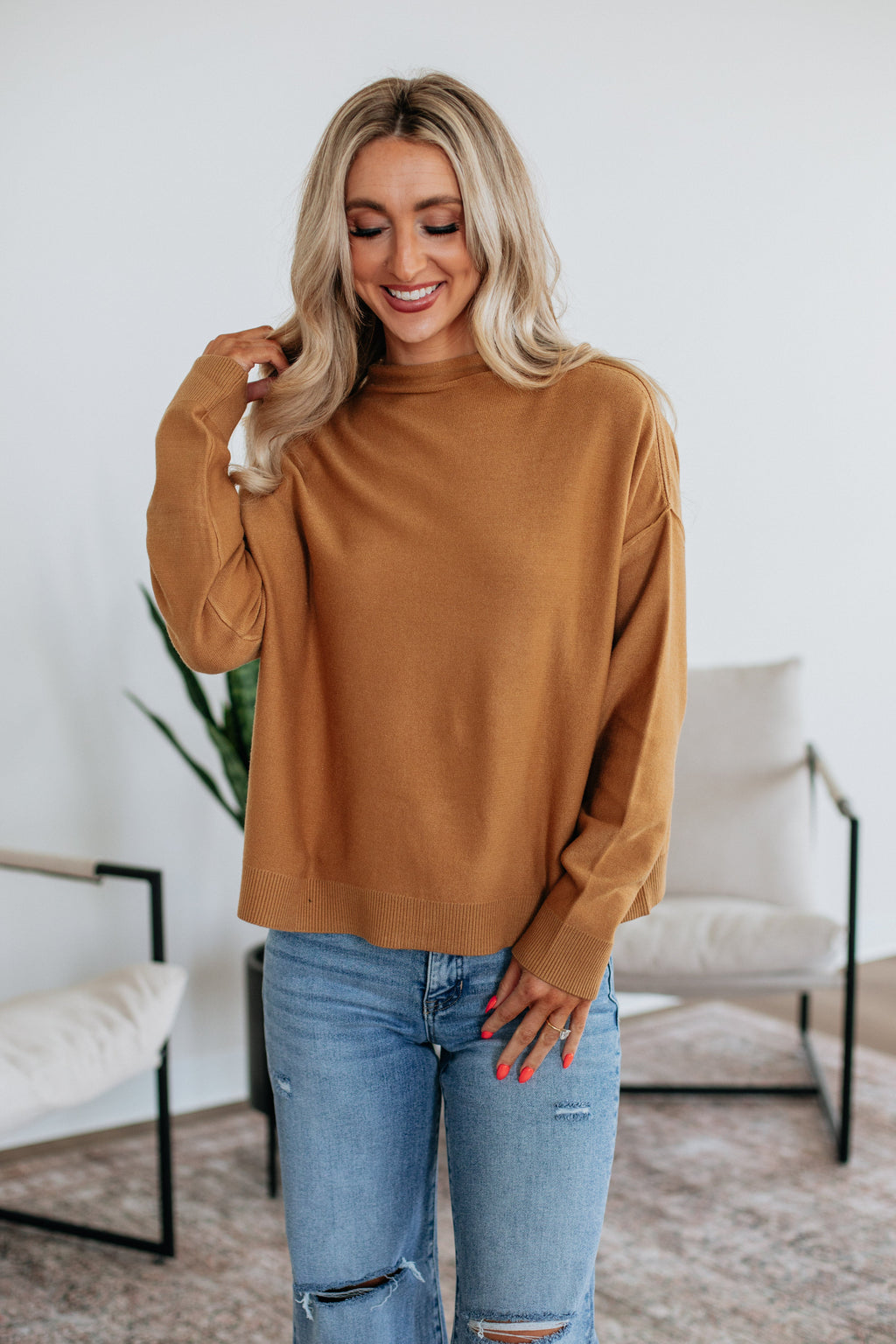 Marci Mock Neck Sweater