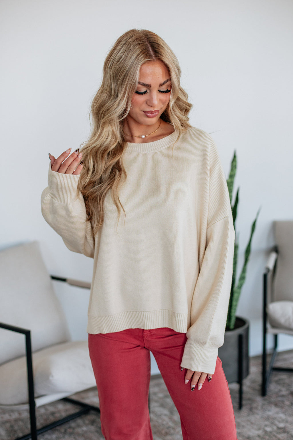 Alanie Ribbed Sweater