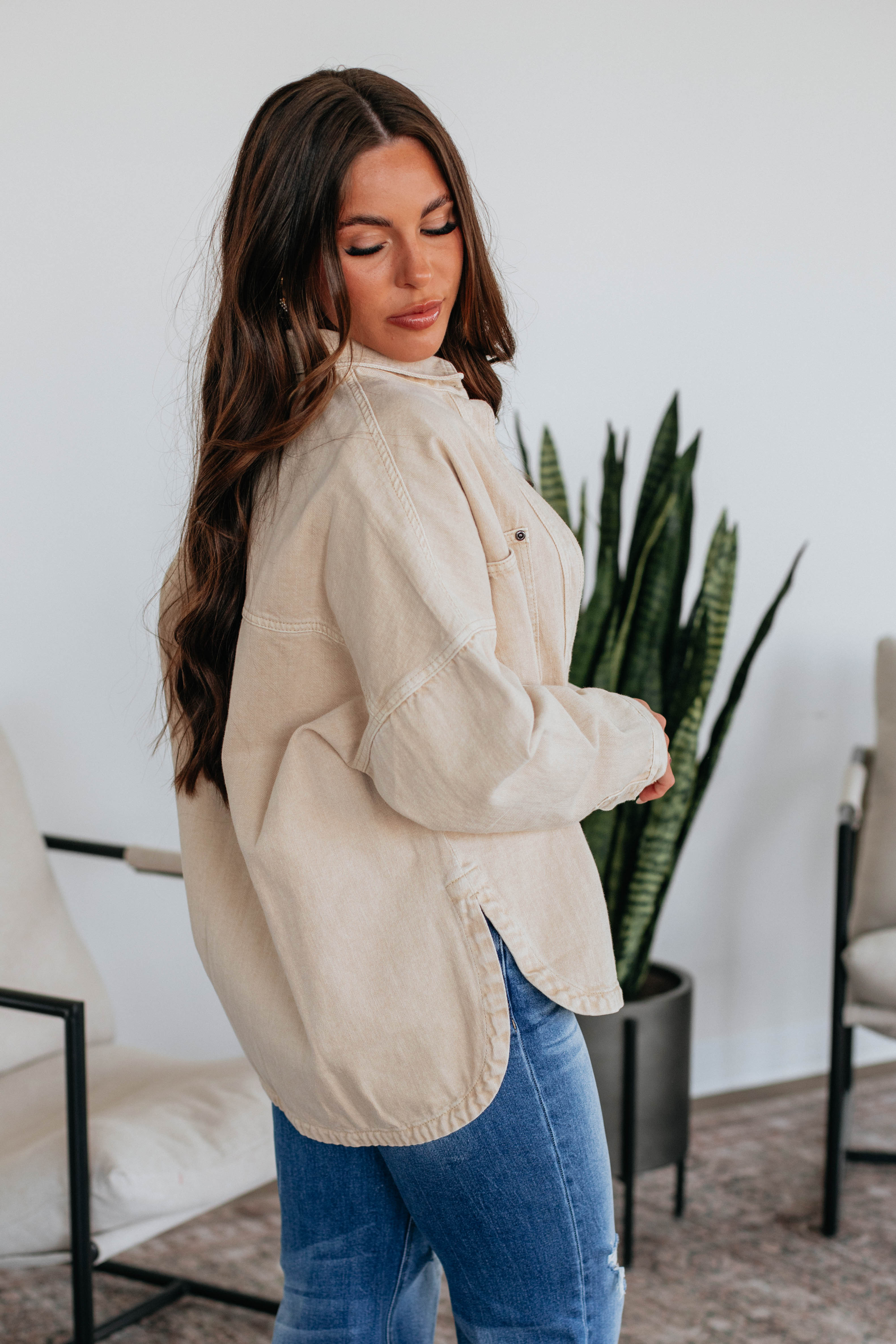 Lovelynn Shacket - Beige