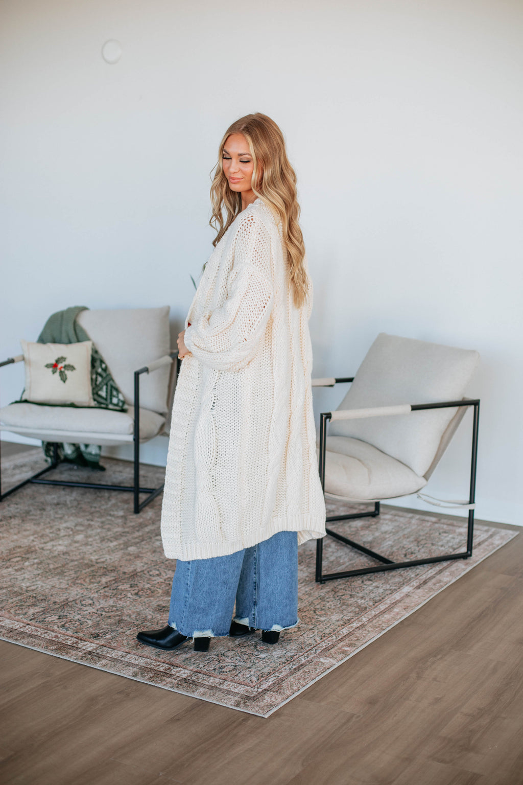 Jacquie Oversized Cardigan - Cream
