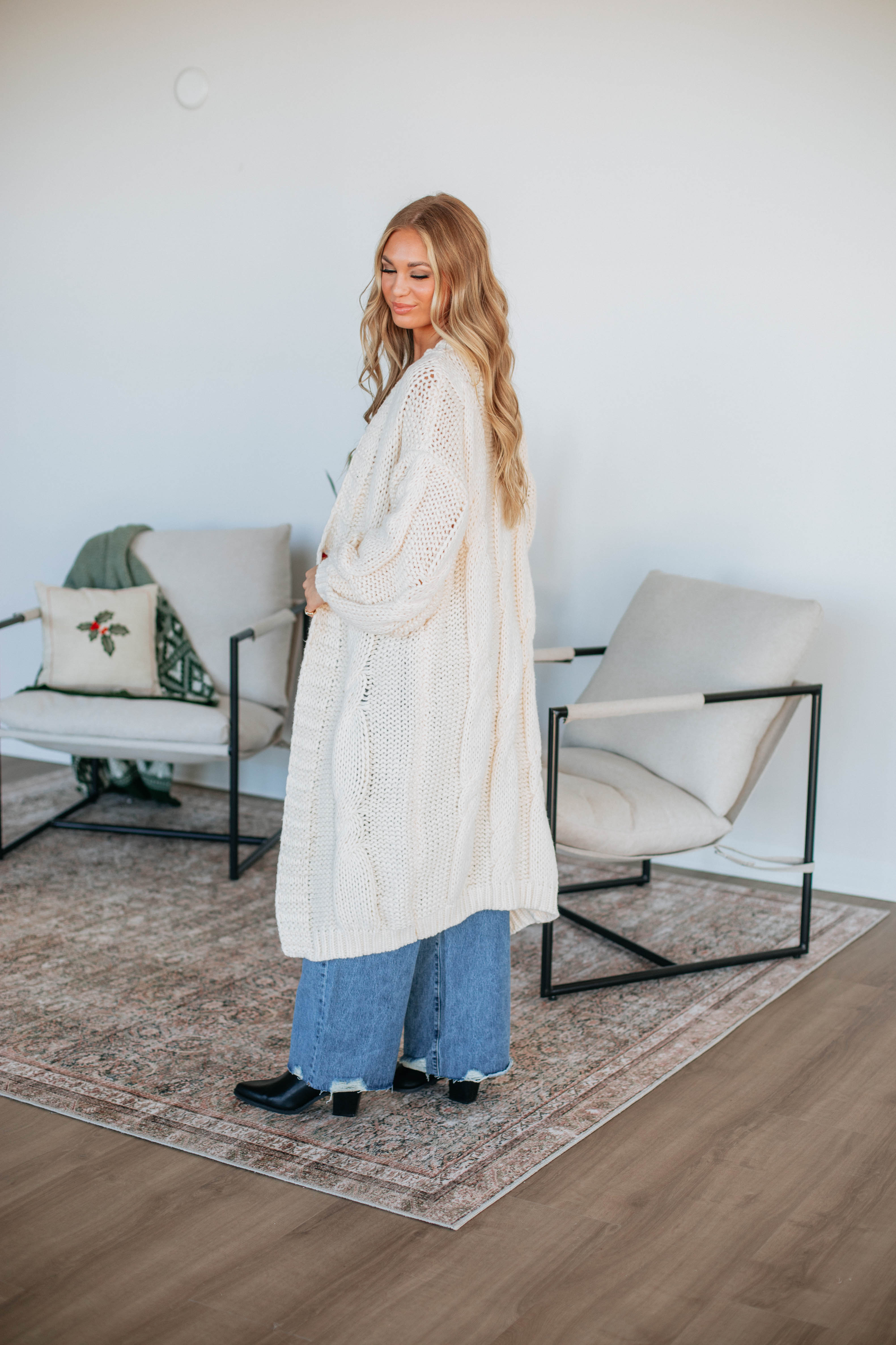 Jacquie Oversized Cardigan - Cream