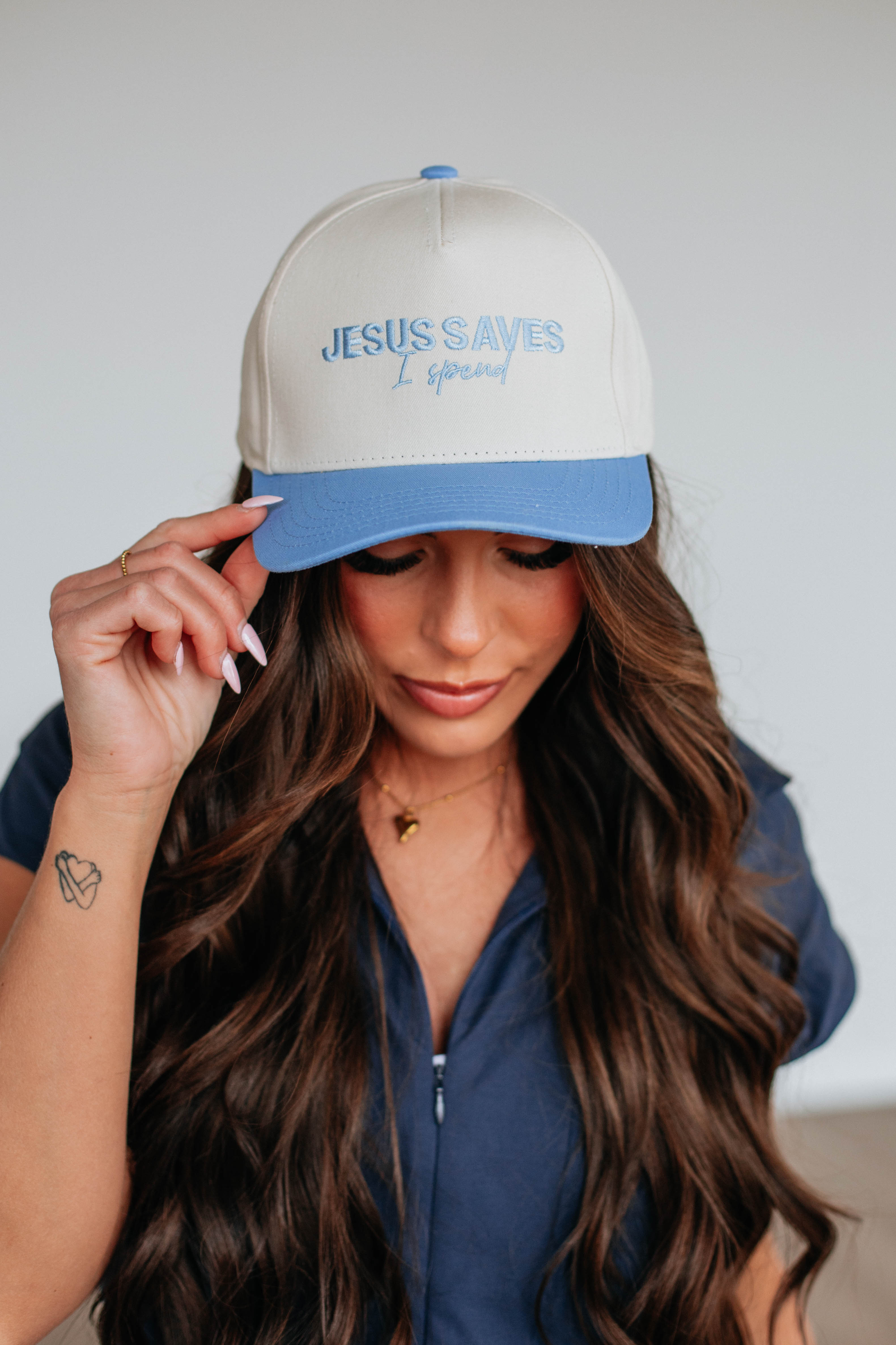 Jesus Saves I Spend Trucker Hat