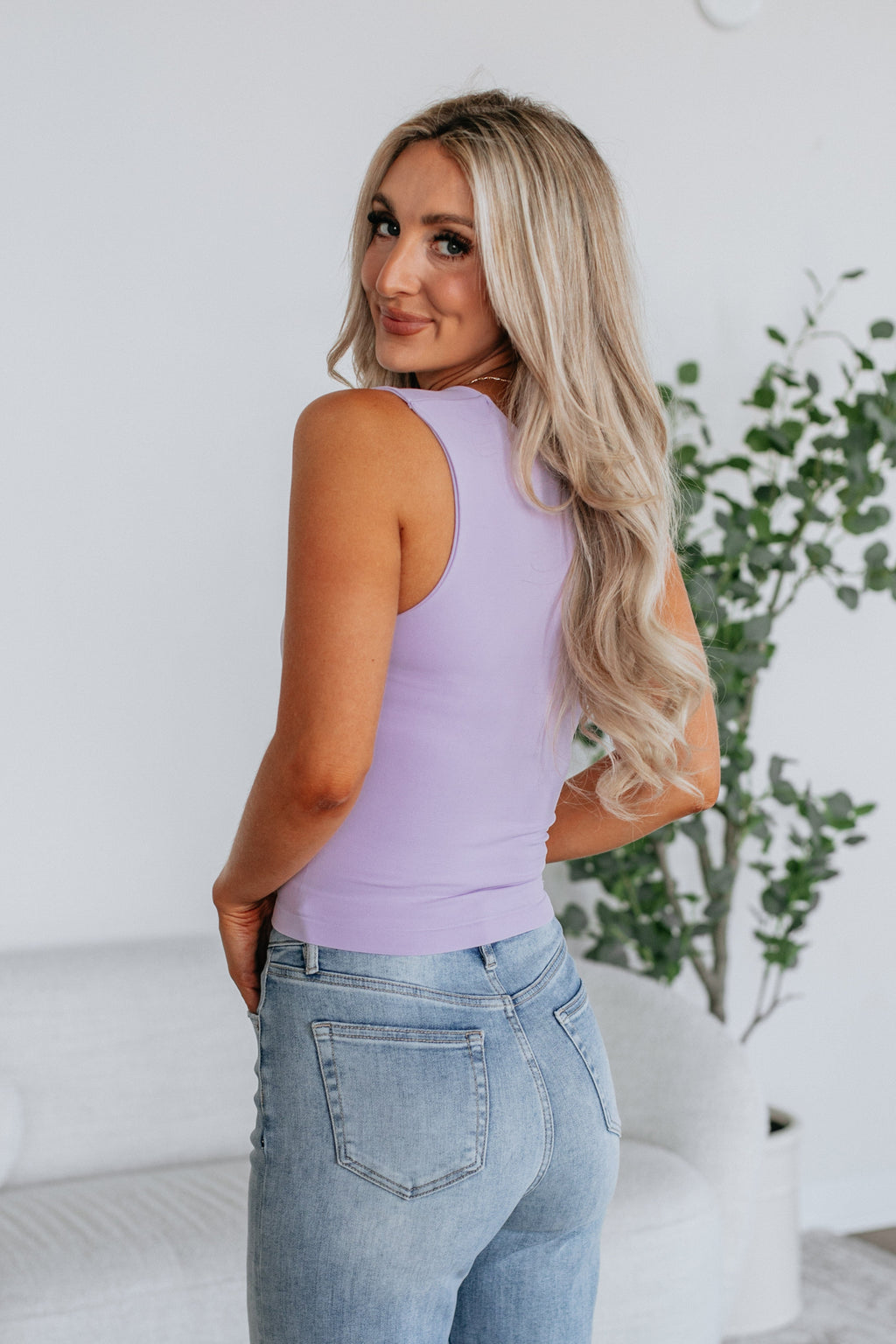 Jetson Seamless Tank - Lavender