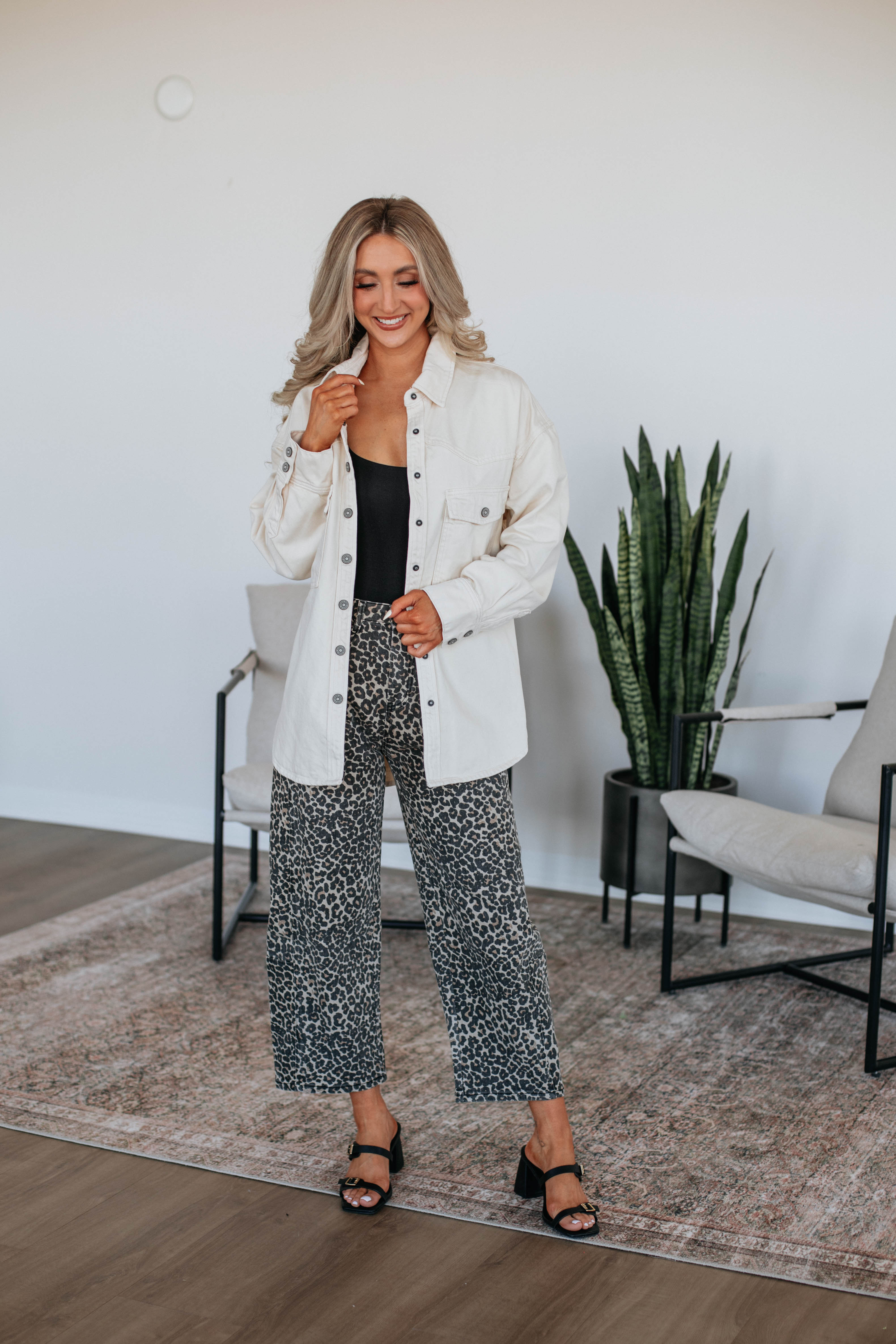 Joelle Hidden Denim Shacket