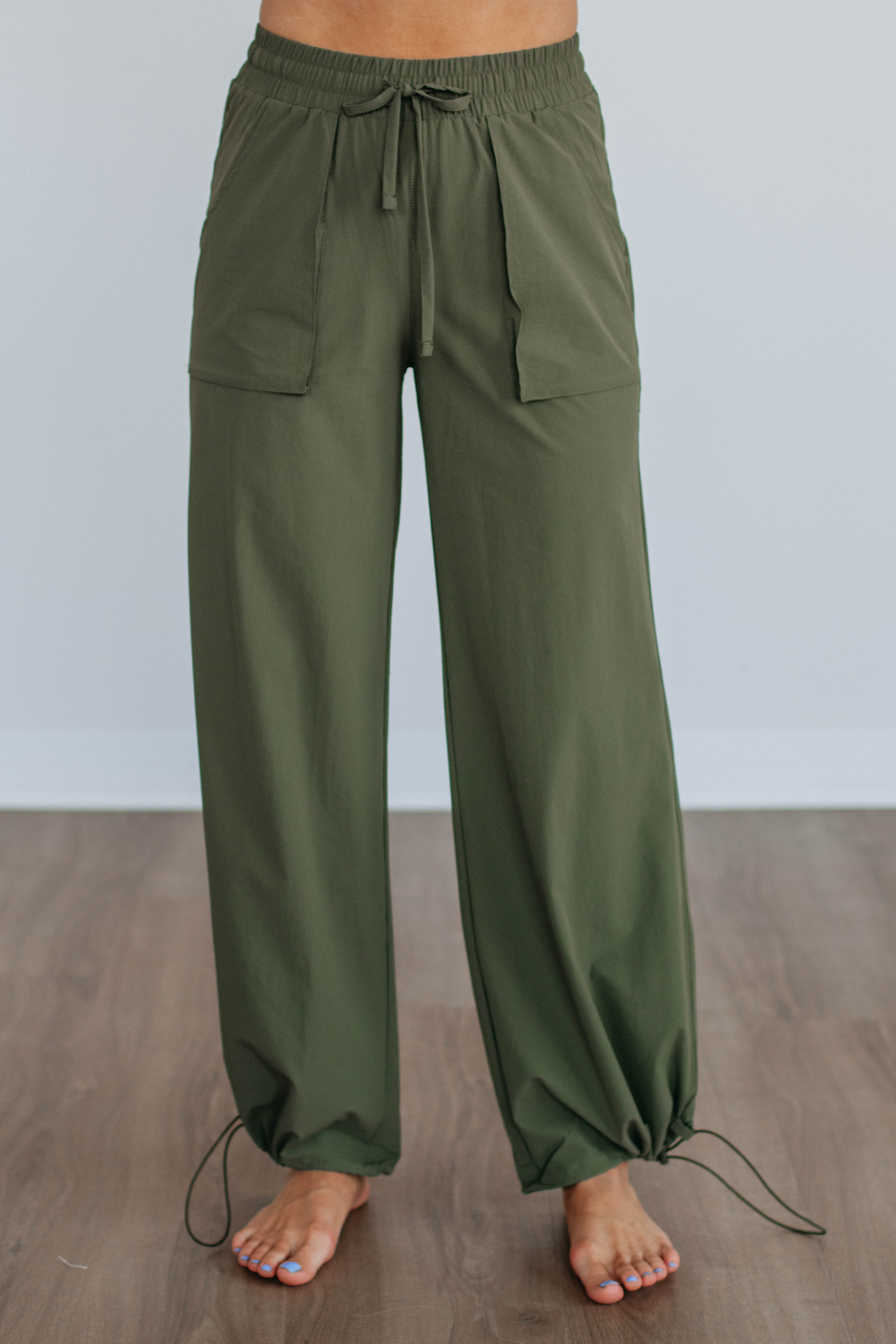 Jule Cargo Pants - Dark Olive