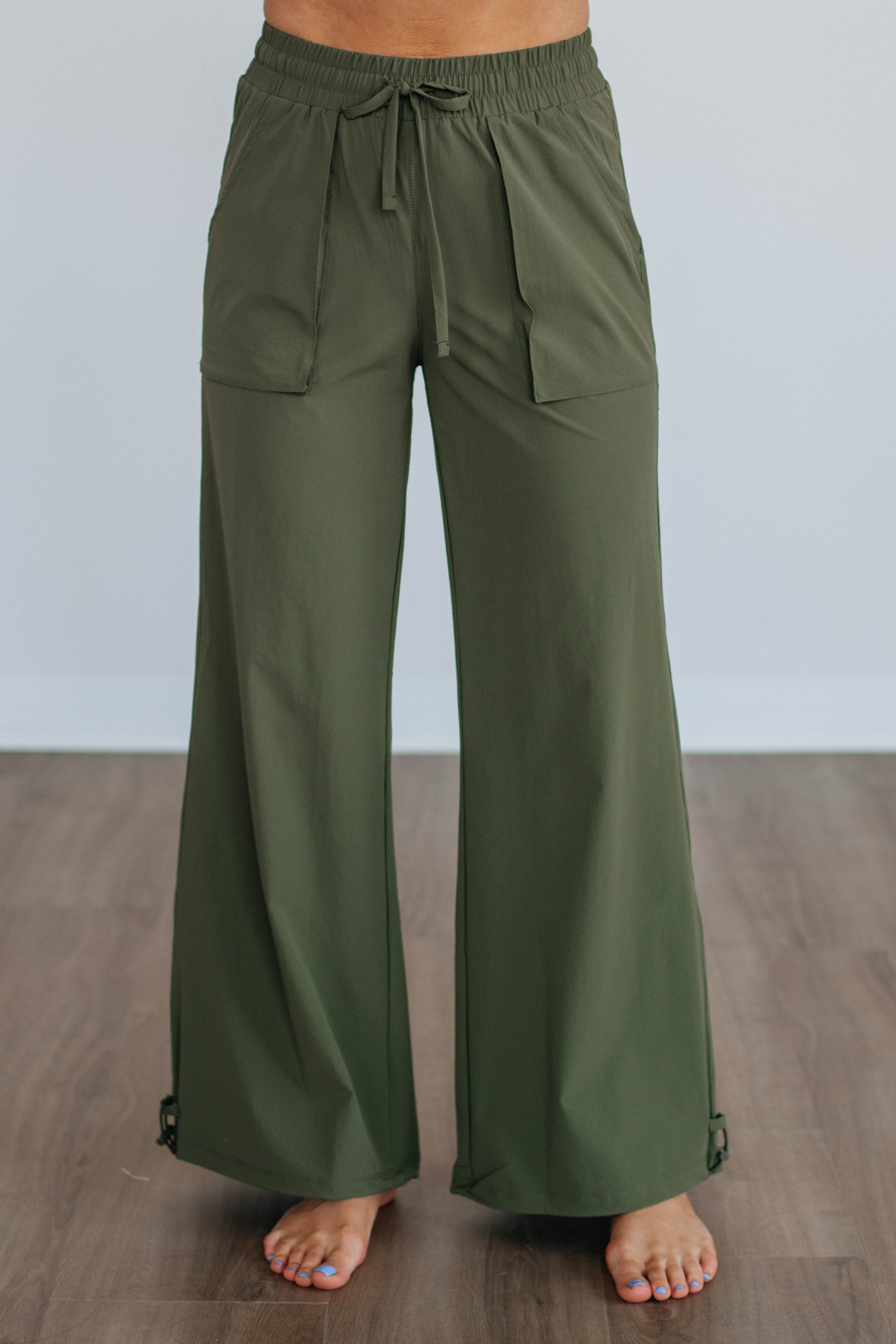 Jule Cargo Pants - Dark Olive