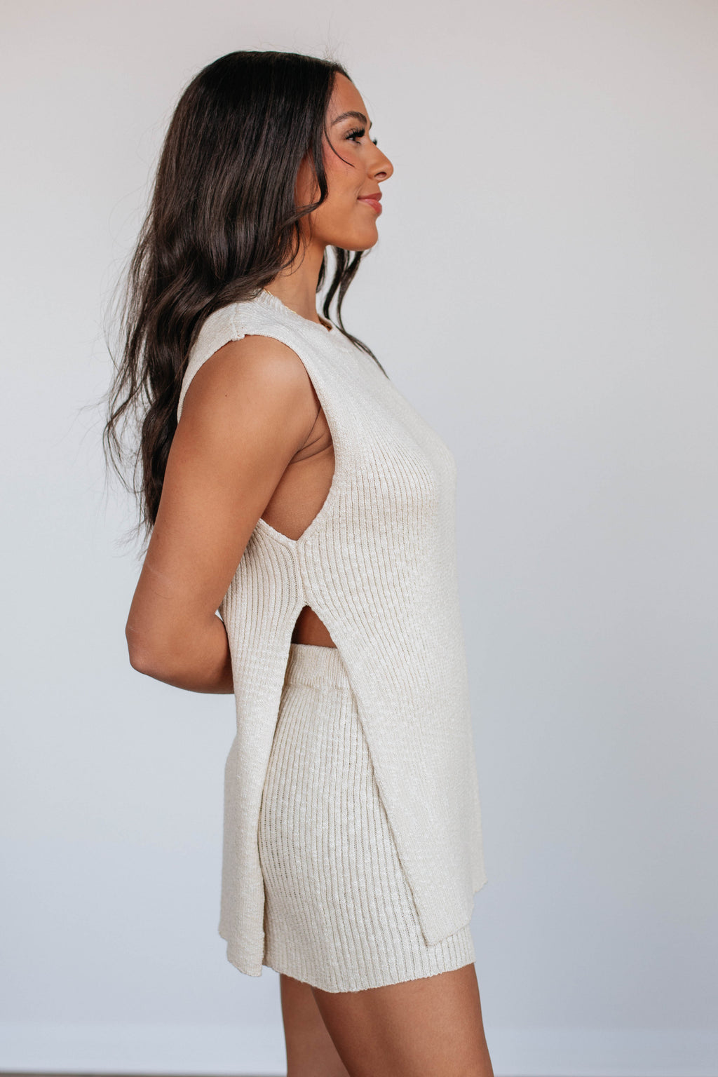 Junia Knit Two-Piece Set - Natural