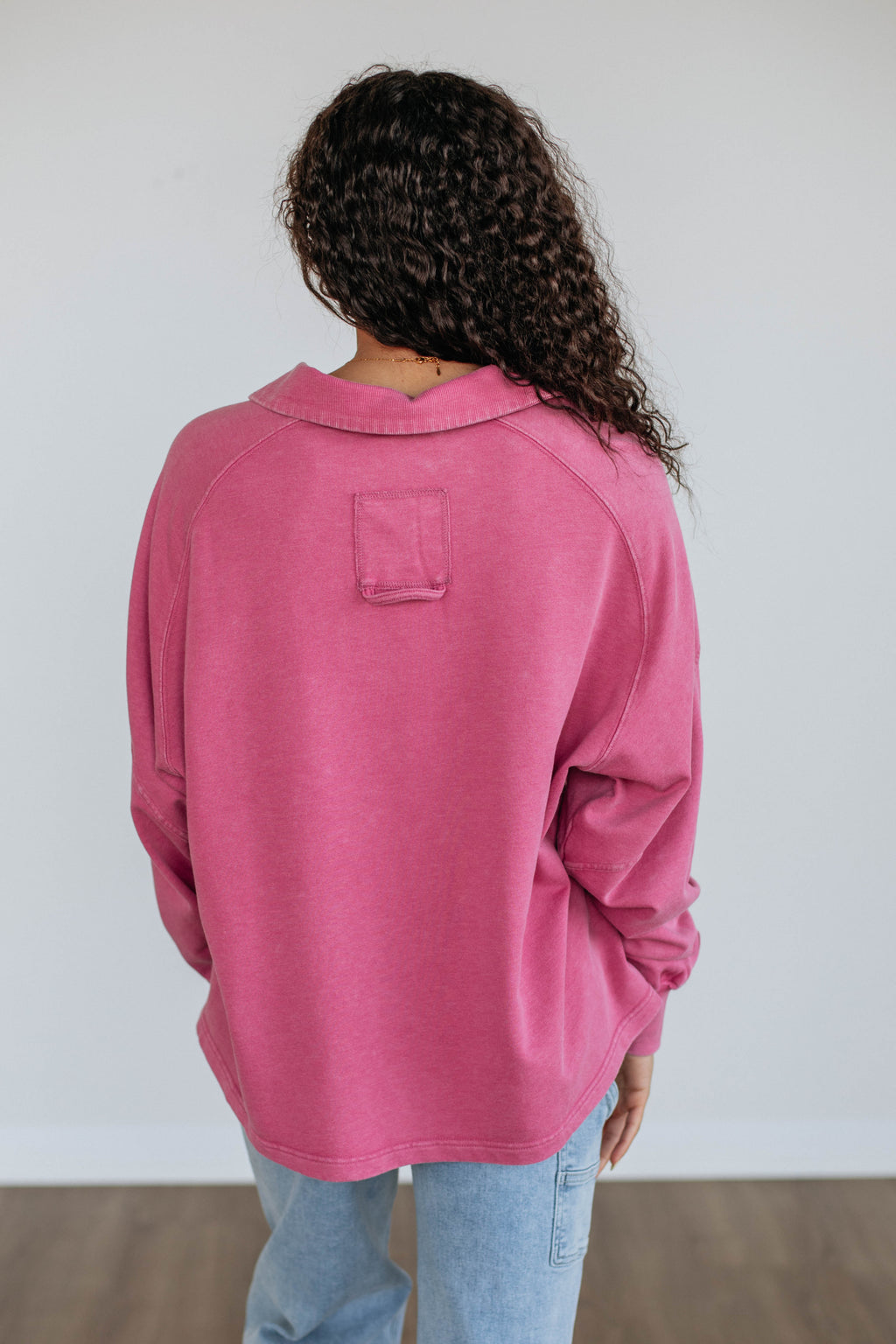 Jyl Washed Pullover - Berry