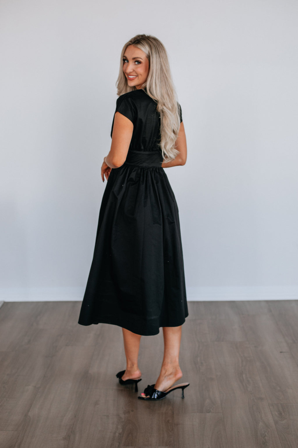 Astella Midi Dress - Black