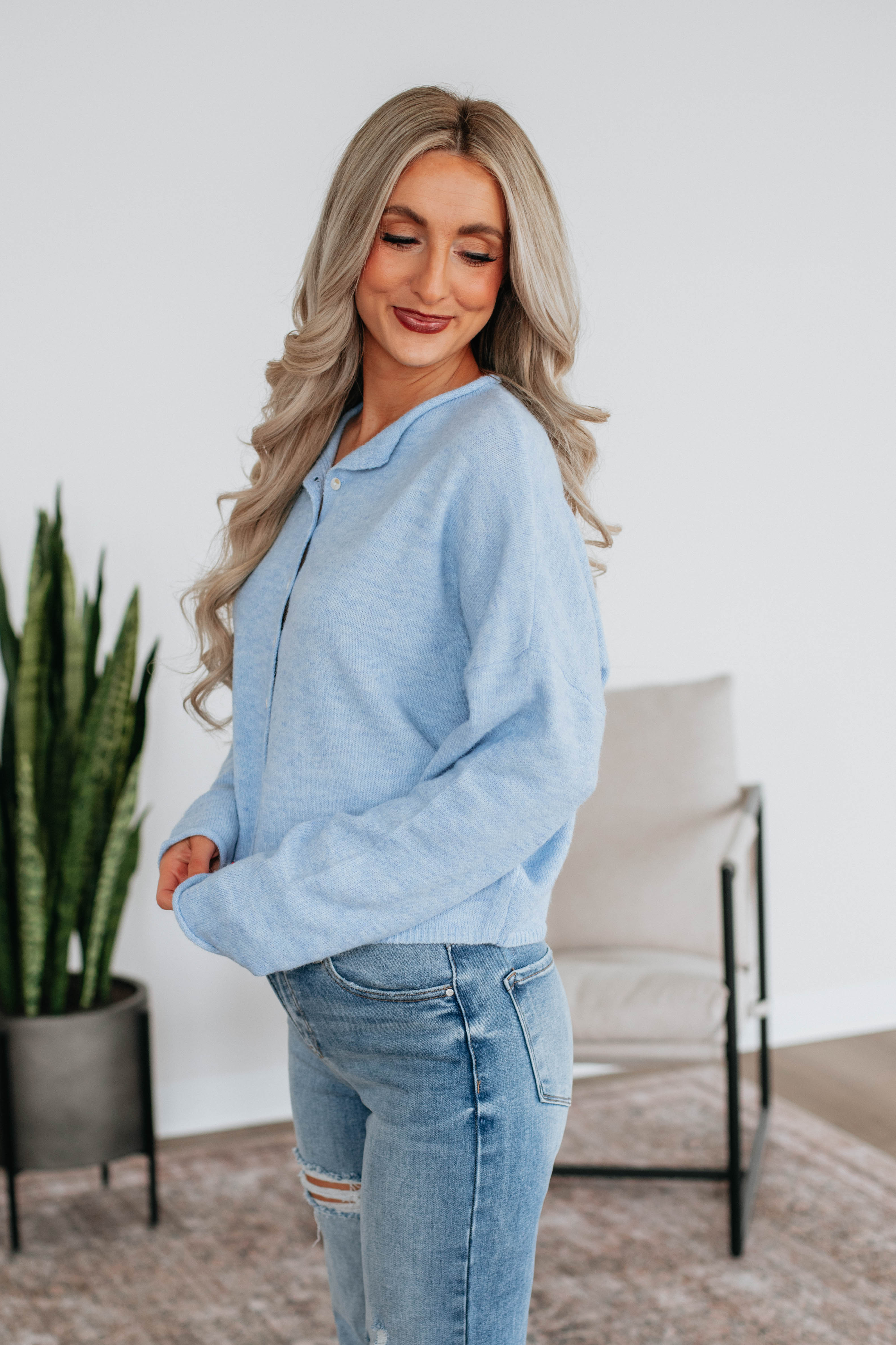 Brooke Cardigan - Sky Blue