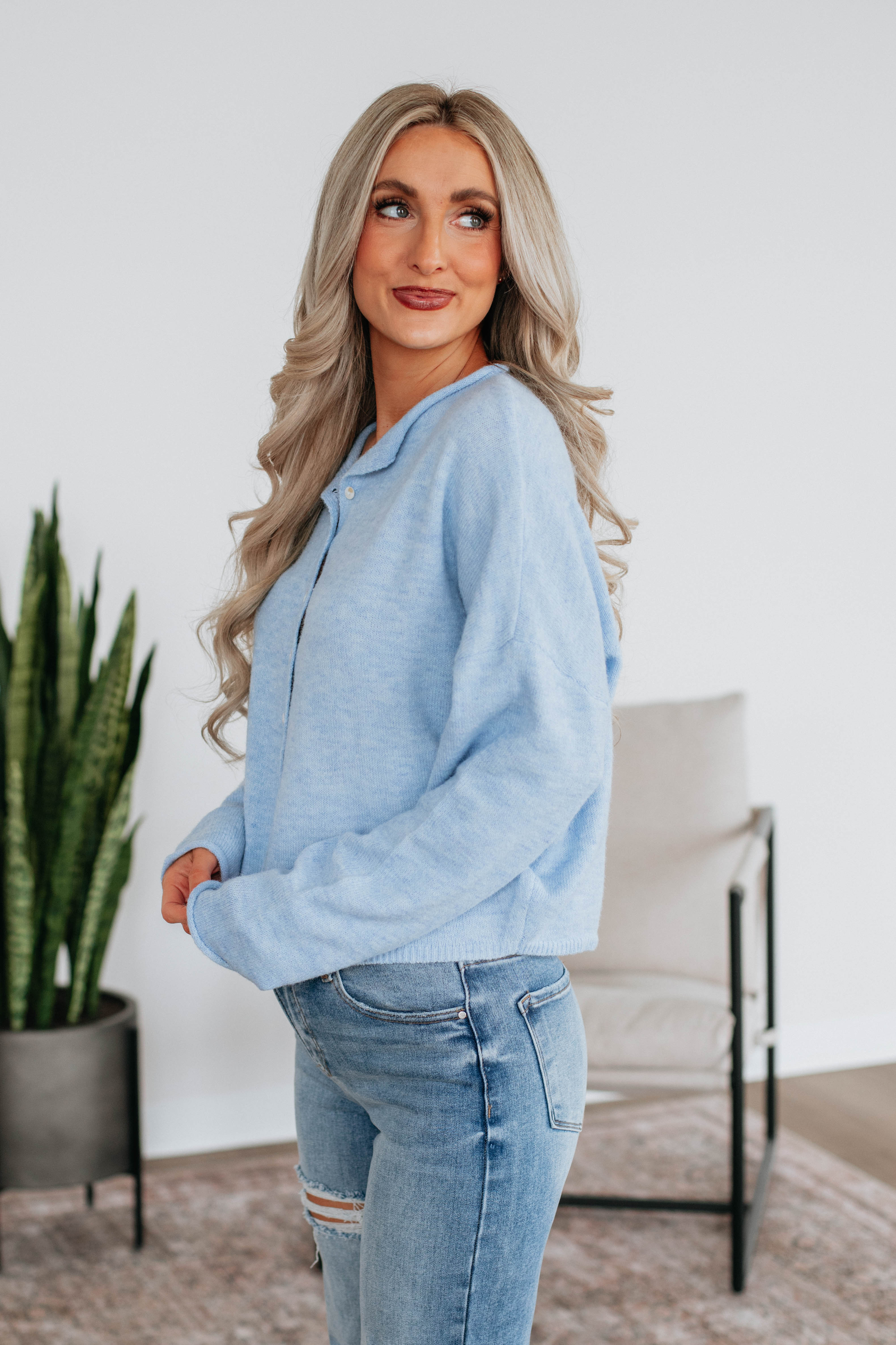 Brooke Cardigan - Sky Blue