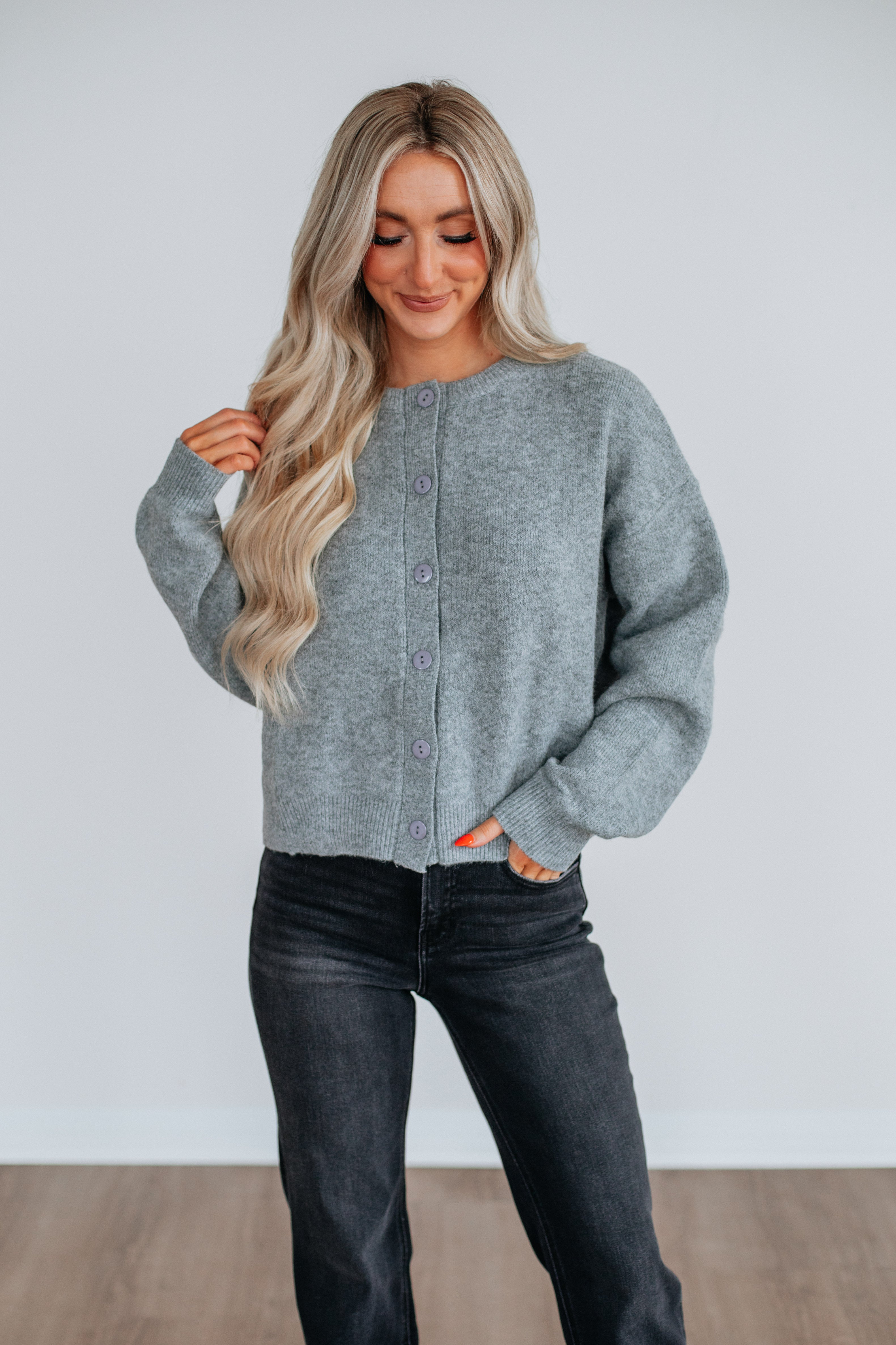 Kassi Cardigan - Heather Grey