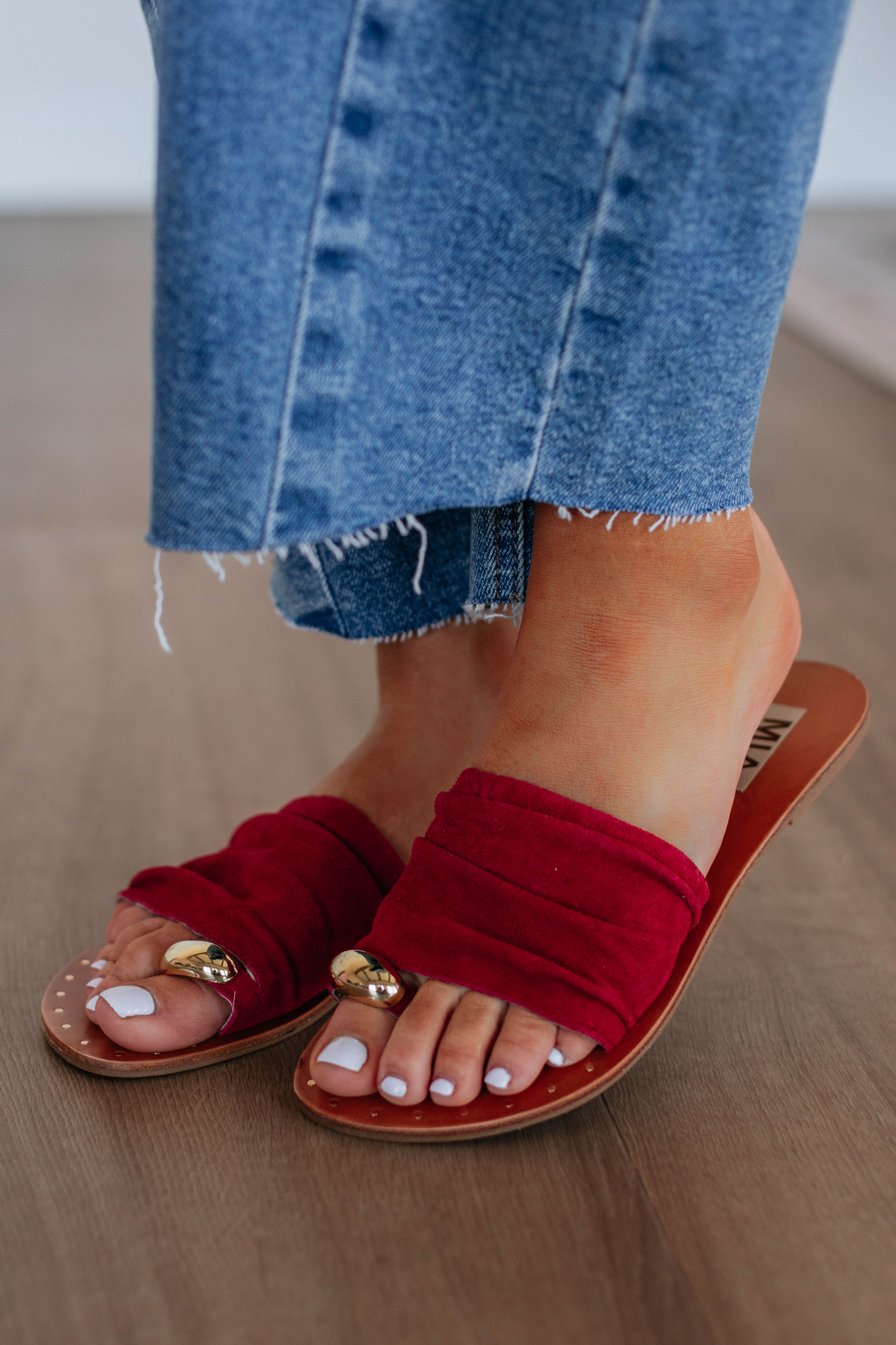 Keep It Current Sandals - Sangria
