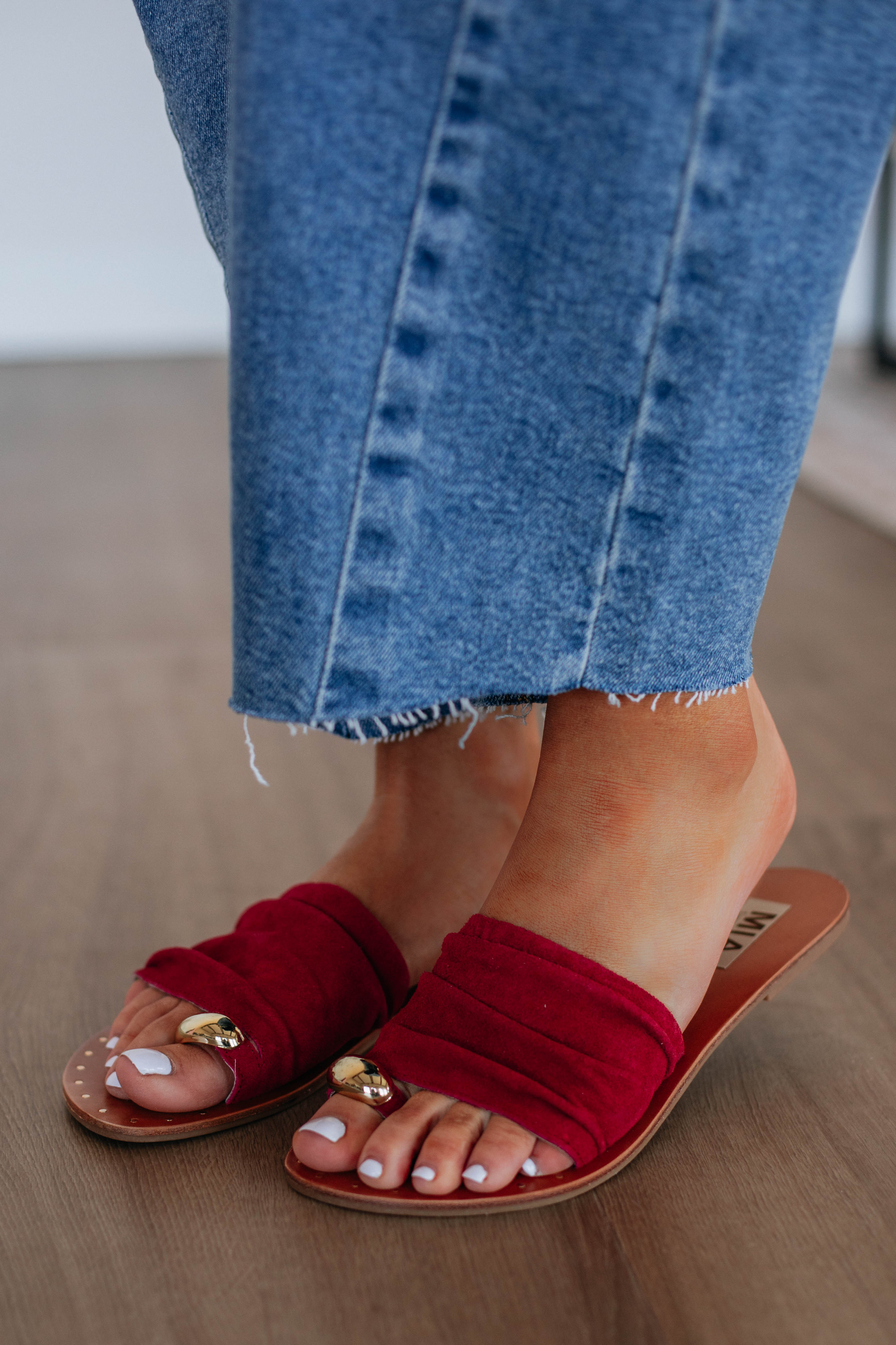 Keep It Current Sandals - Sangria