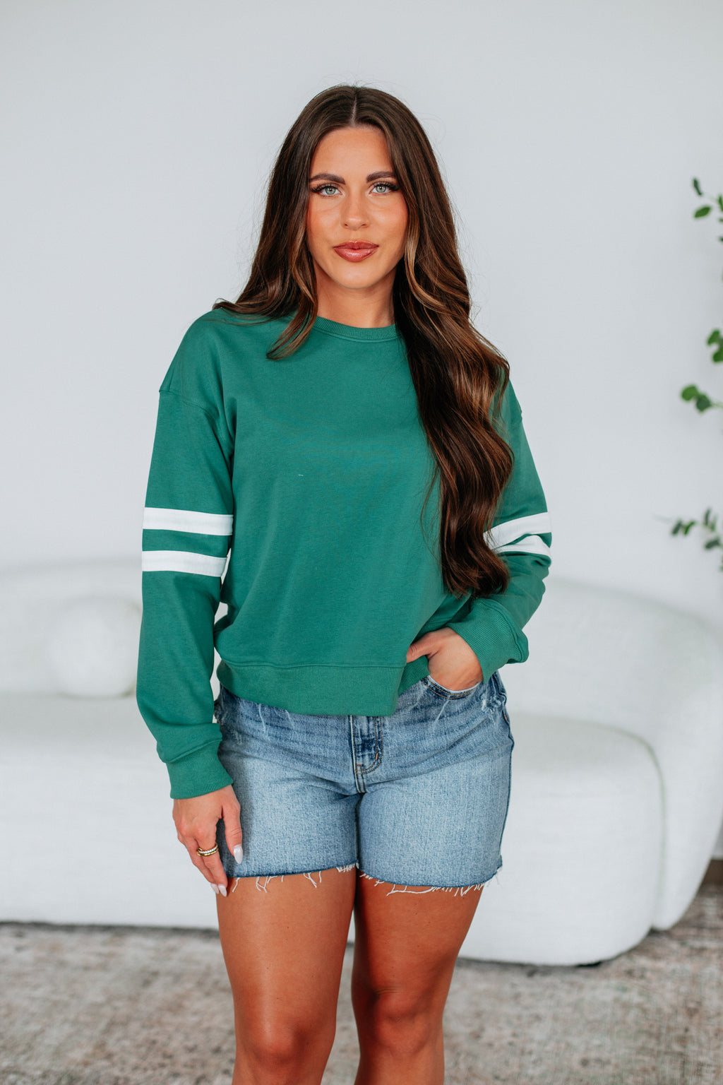Varsity Pullover - Jade