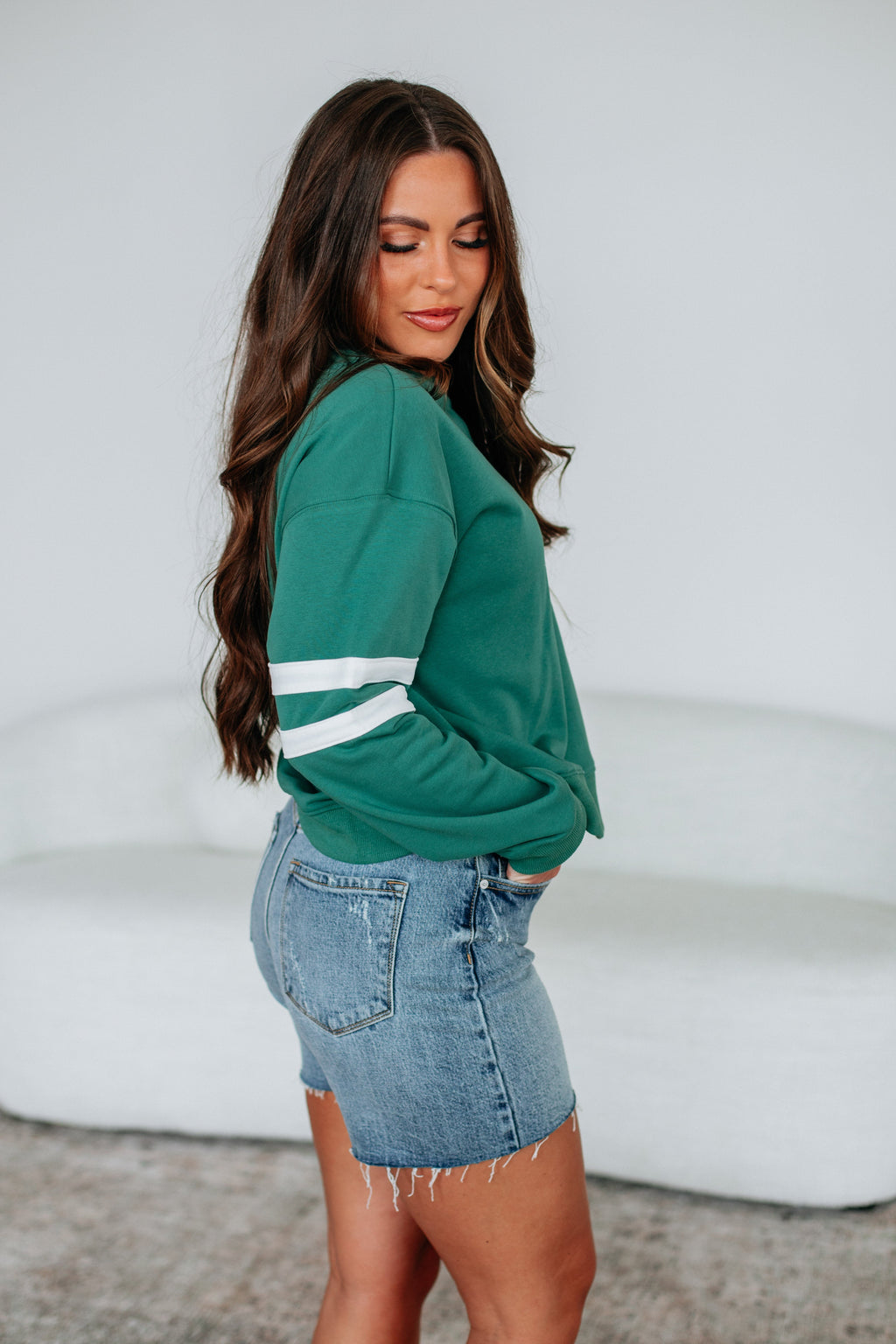 Varsity Pullover - Jade