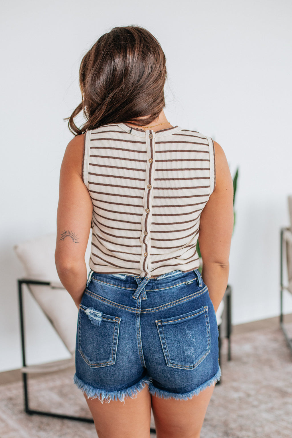 Kirbie Striped Tank - Chocolate Mix