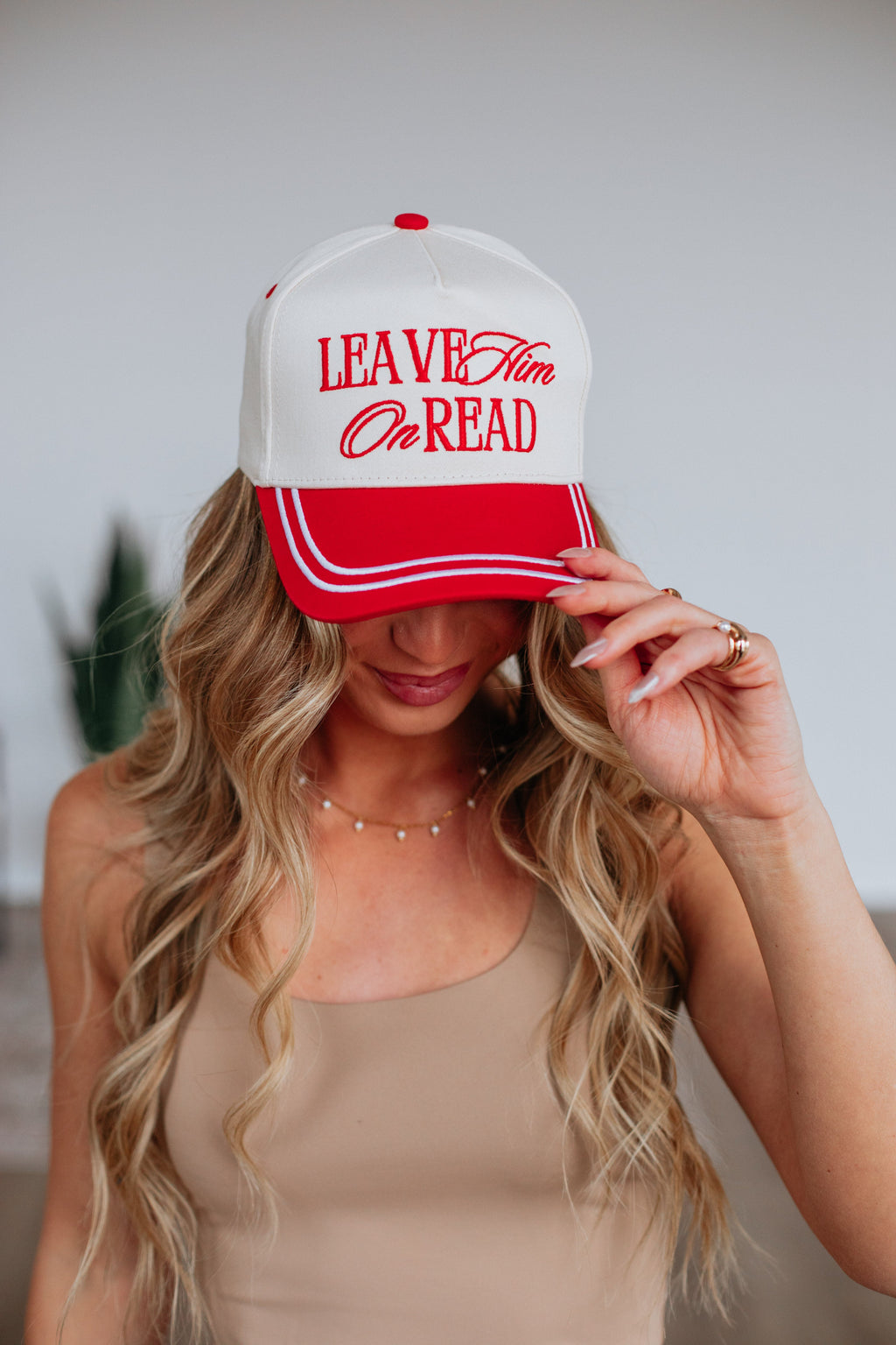 Leave Him On Read Trucker Hat
