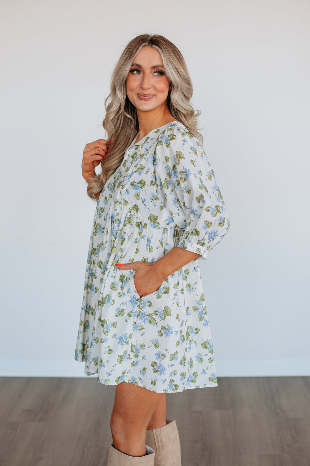 Linden Floral Babydoll Dress