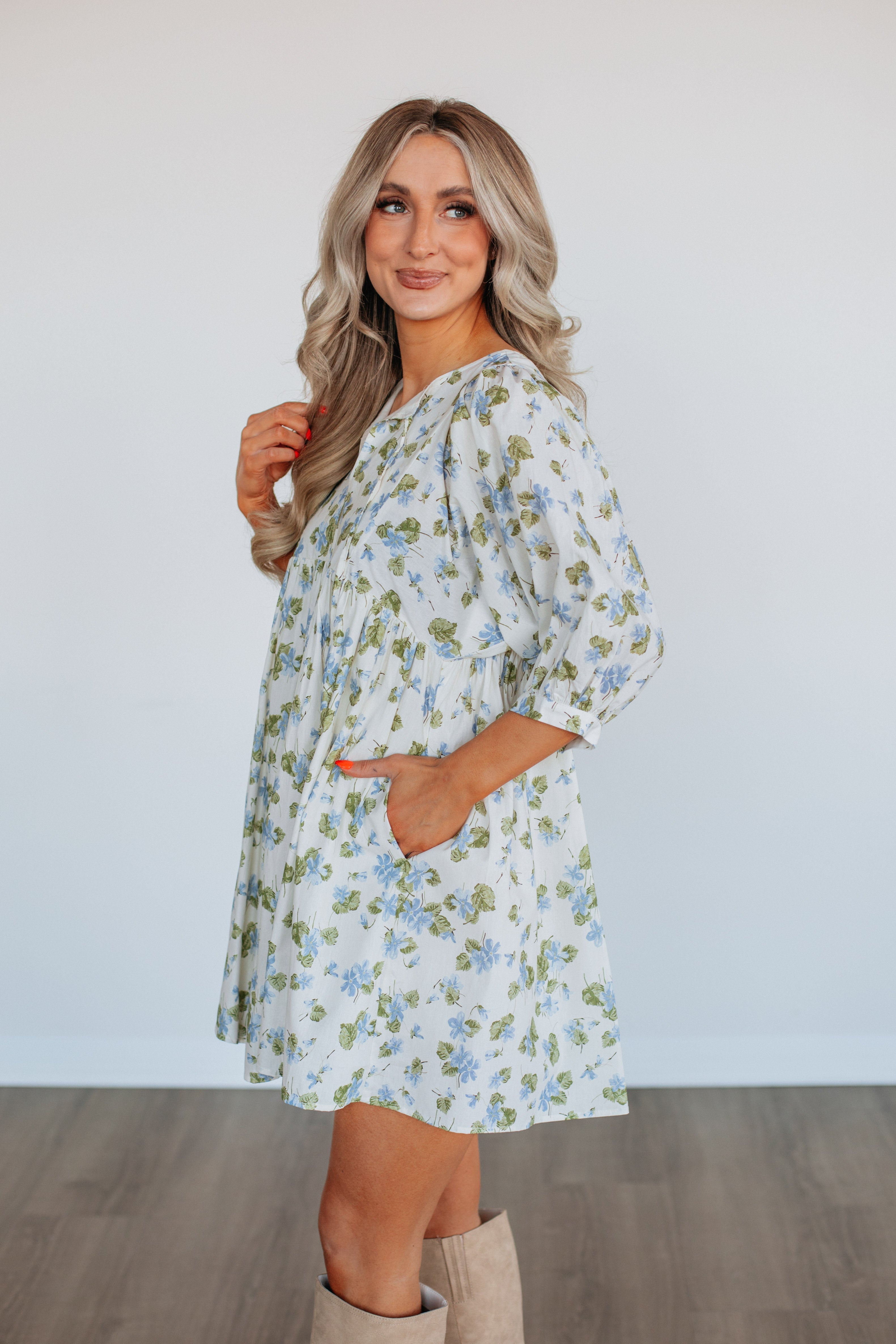 Linden Floral Babydoll Dress