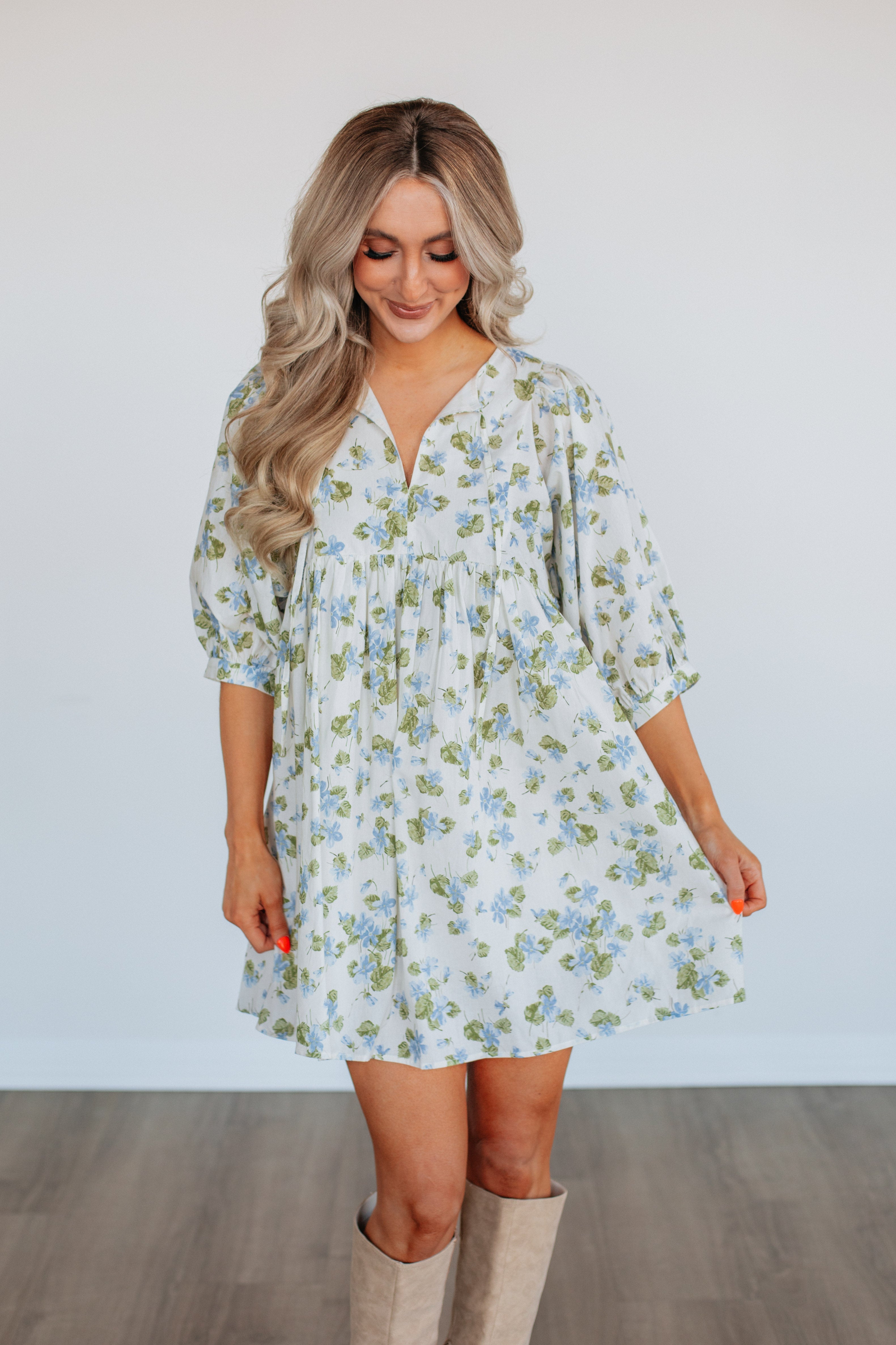 Linden Floral Babydoll Dress
