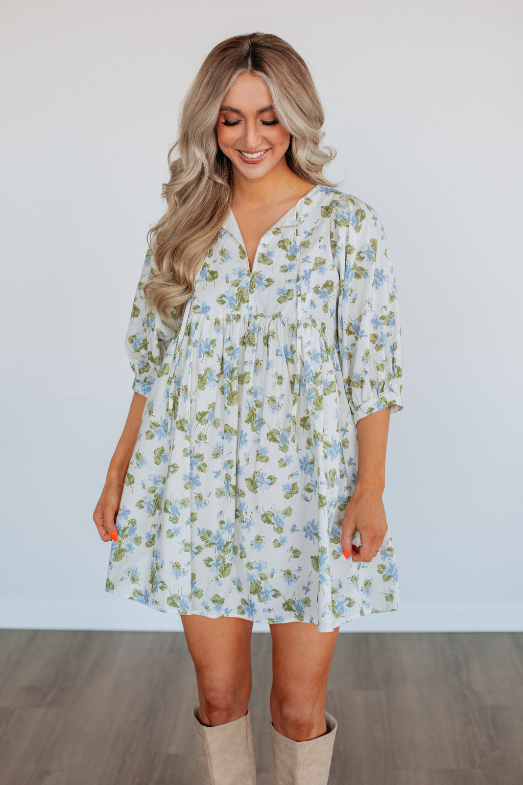 Linden Floral Babydoll Dress