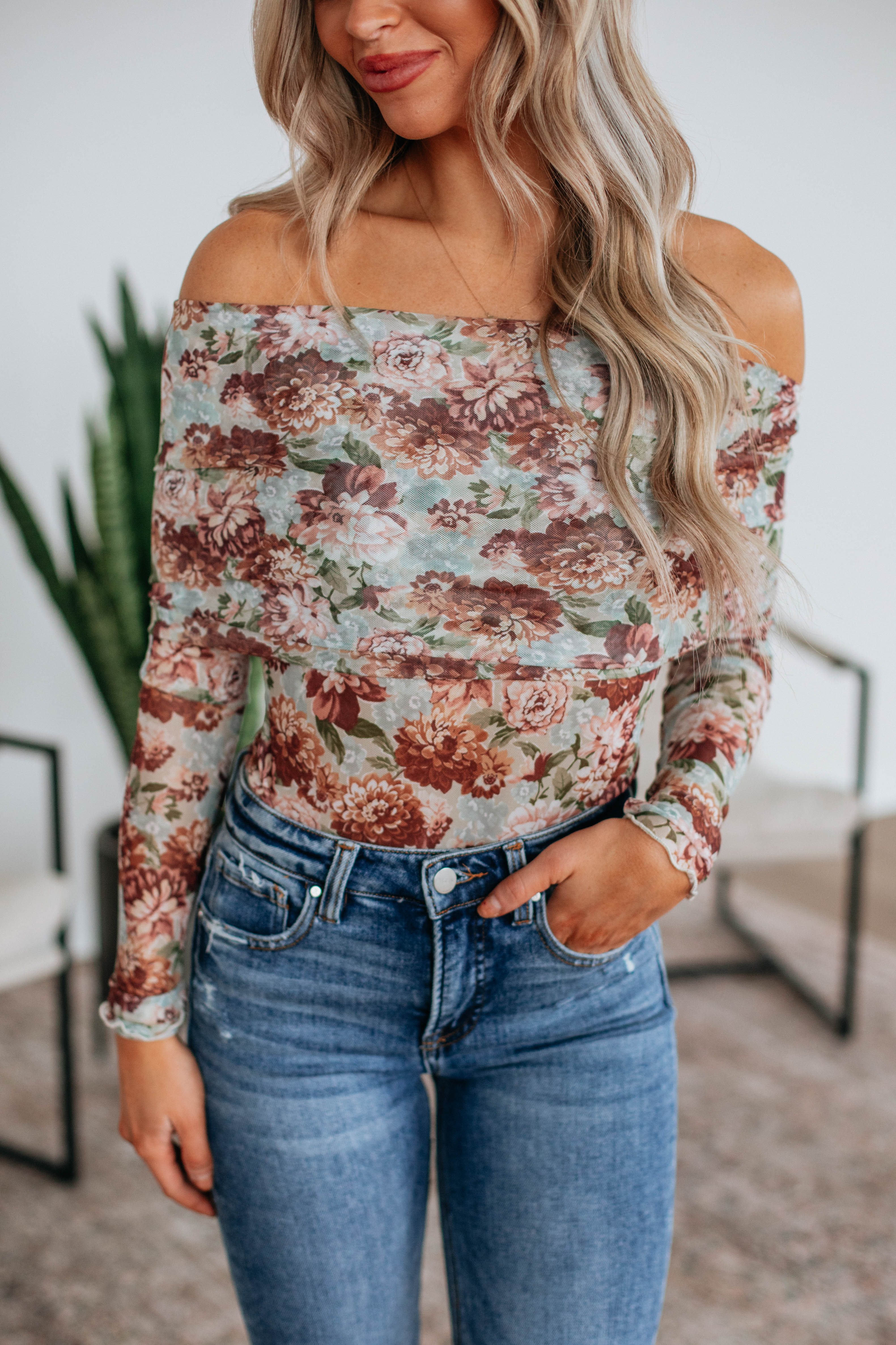 Lorelei Floral Mesh Bodysuit