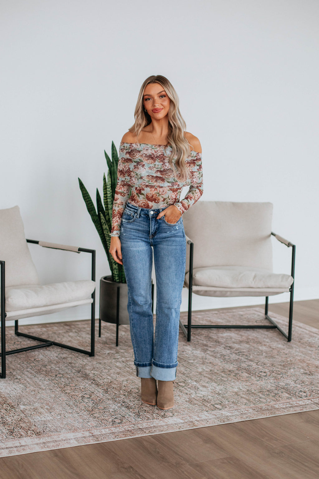 Lorelei Floral Mesh Bodysuit