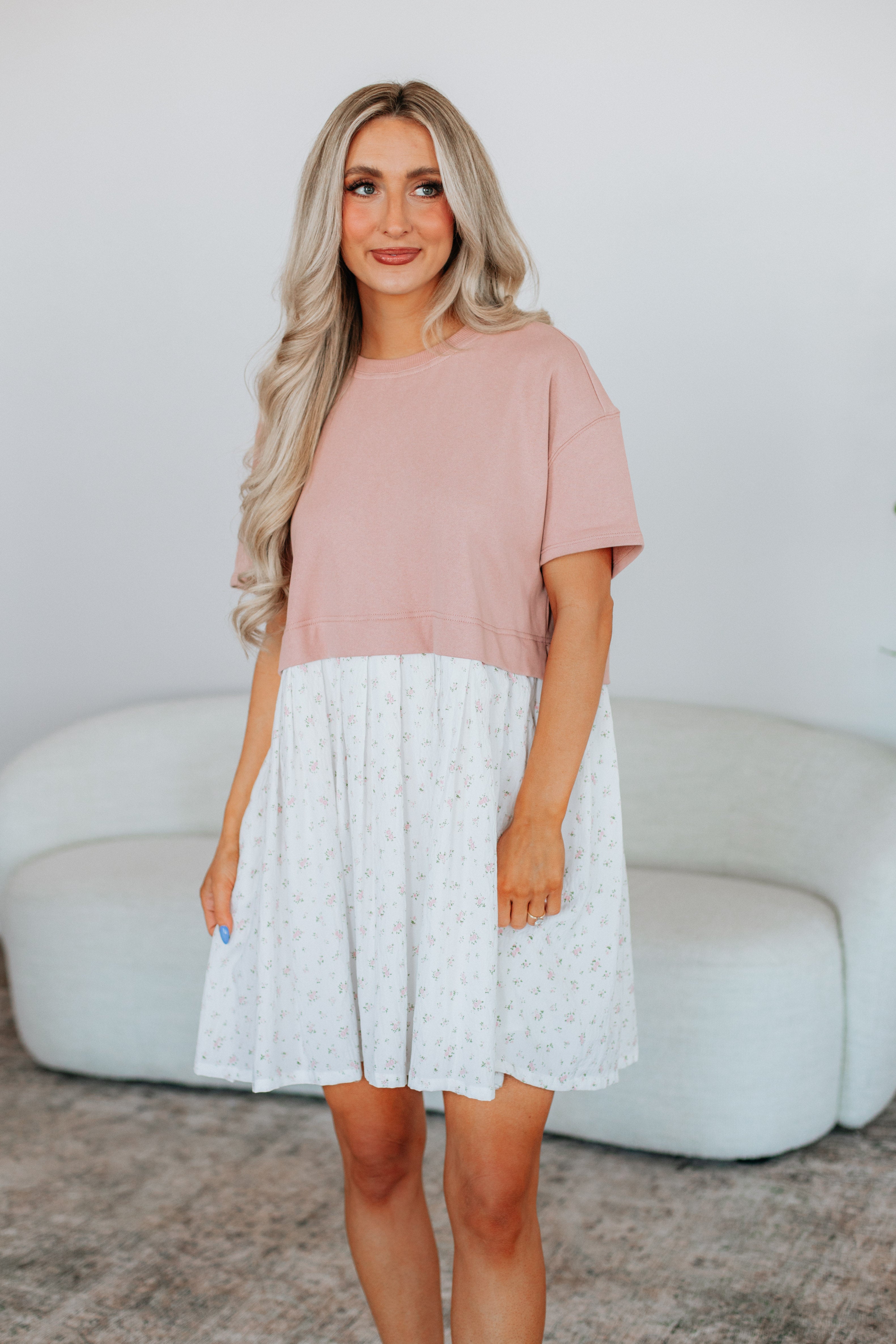 Maise Floral Contrast Dress