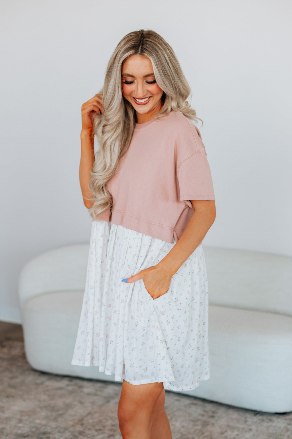 Maise Floral Contrast Dress