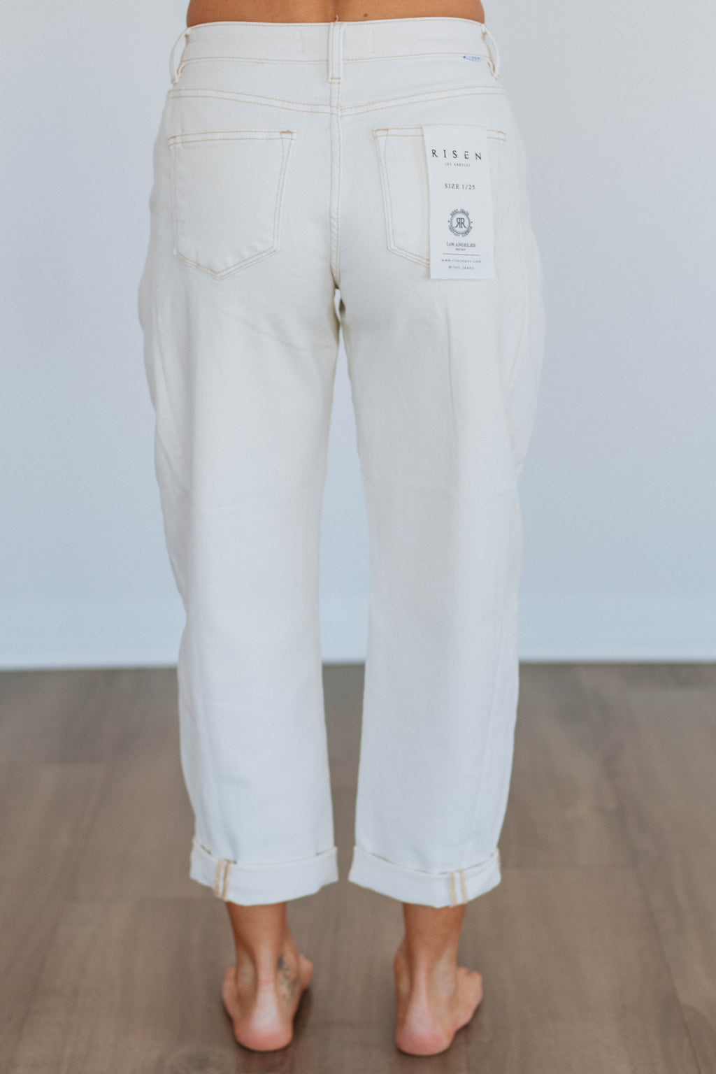 Mallorie Risen Jeans - Ivory