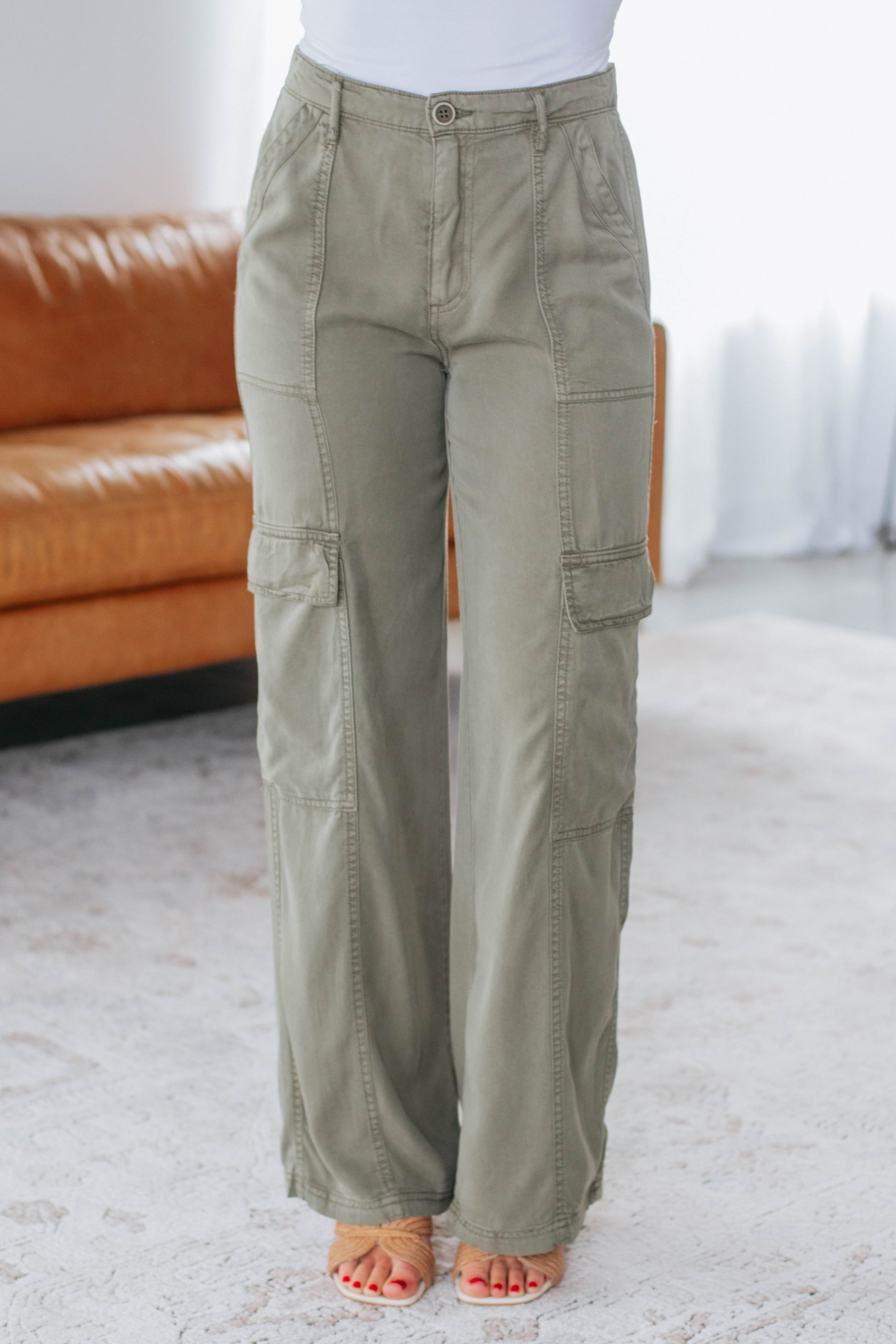 Marino Cargo Pants - Olive