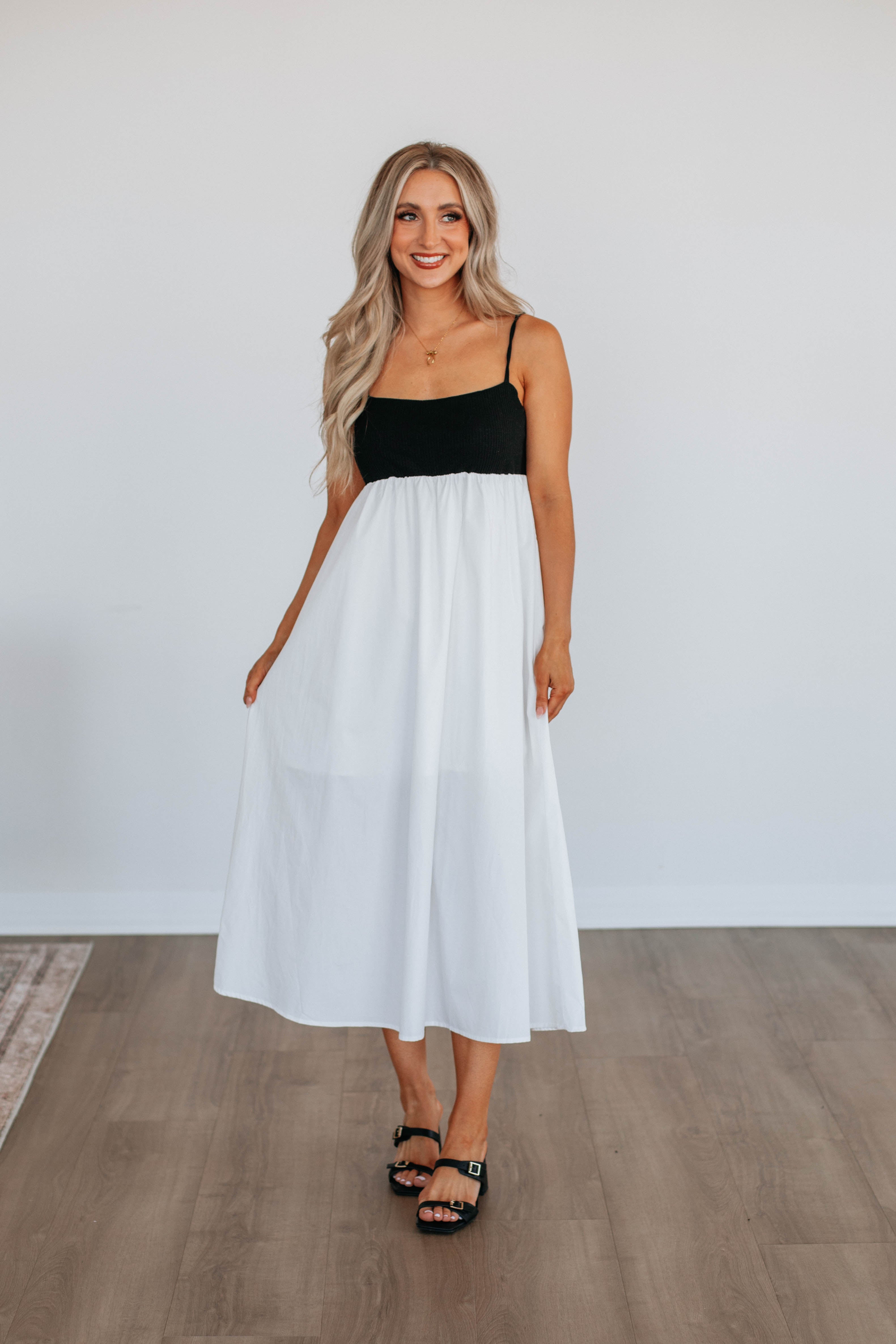 Marleigh Babydoll Midi Dress