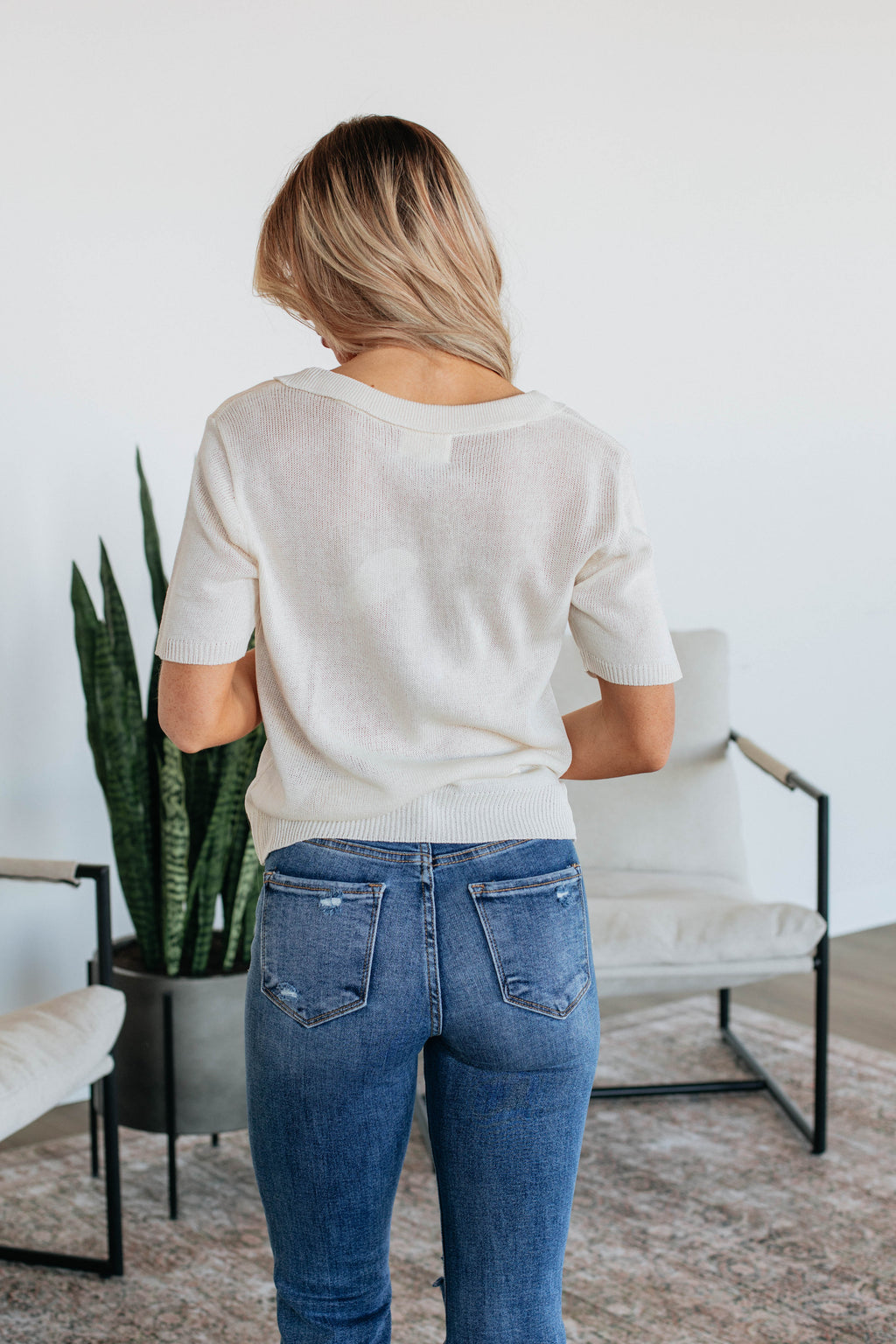 Mavie Knit Top - Cream