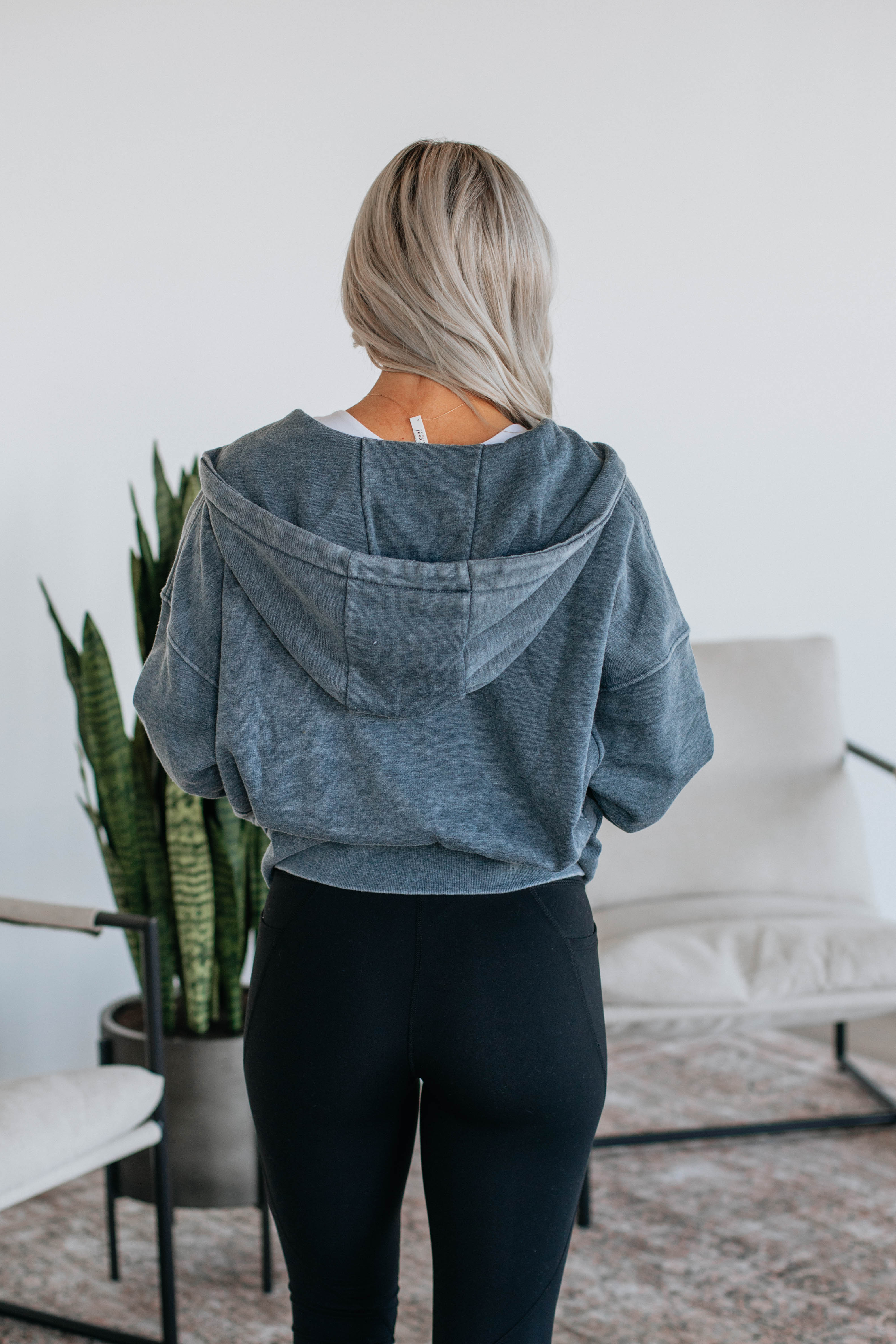 Maxwell Washed Zip-Up Hoodie - Midnight