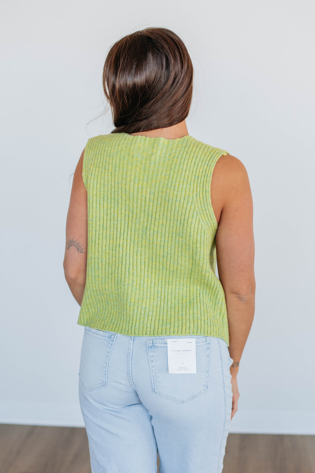 Monrow Sweater Vest - Lemongrass