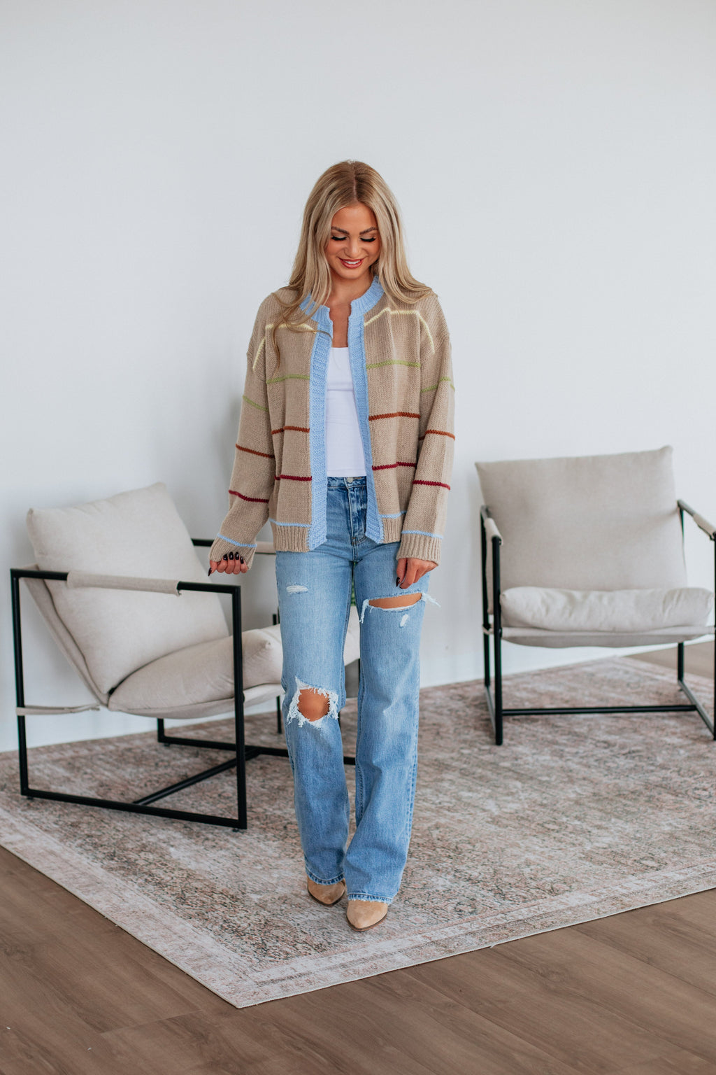 Etta Striped Cardigan