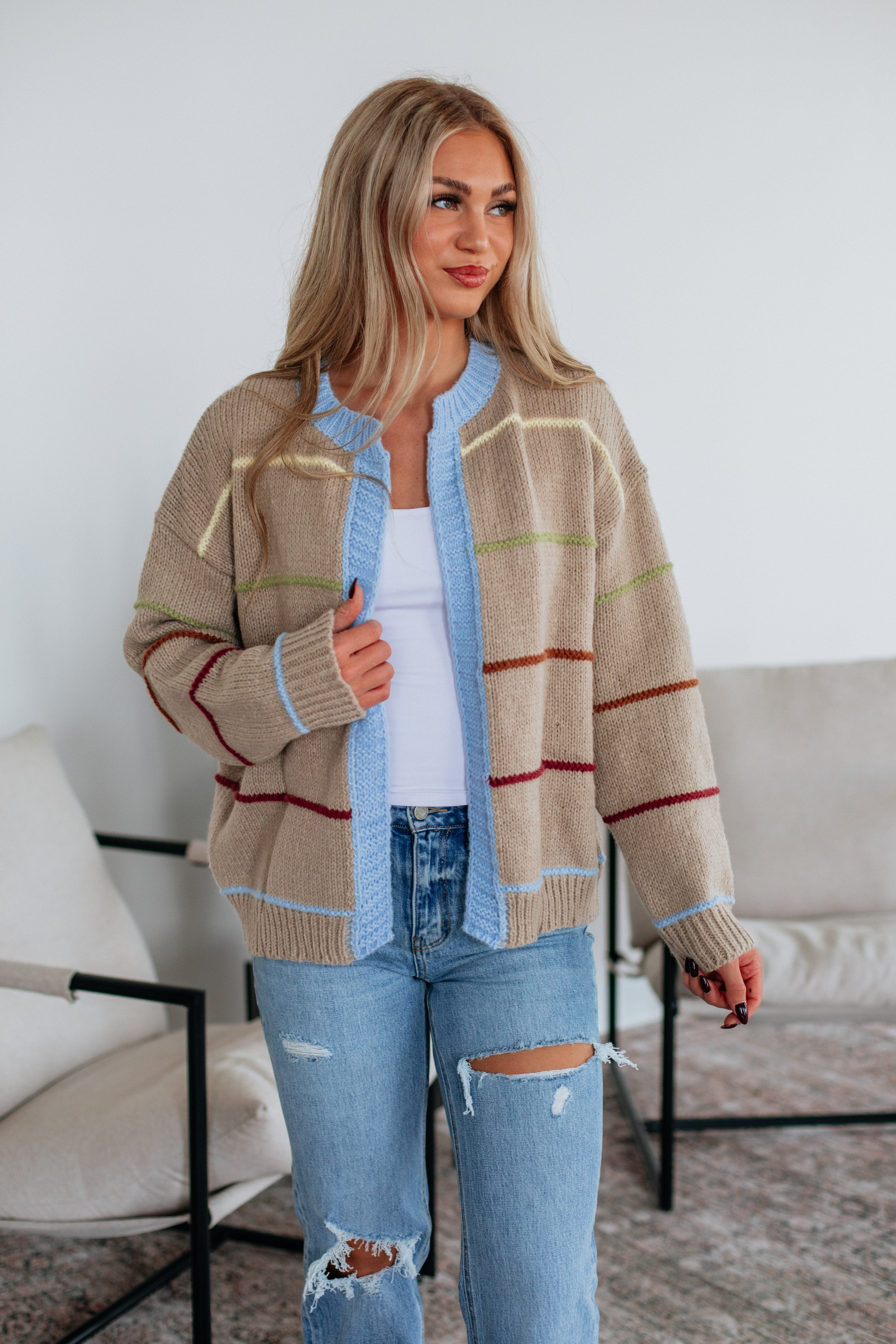 Etta Striped Cardigan