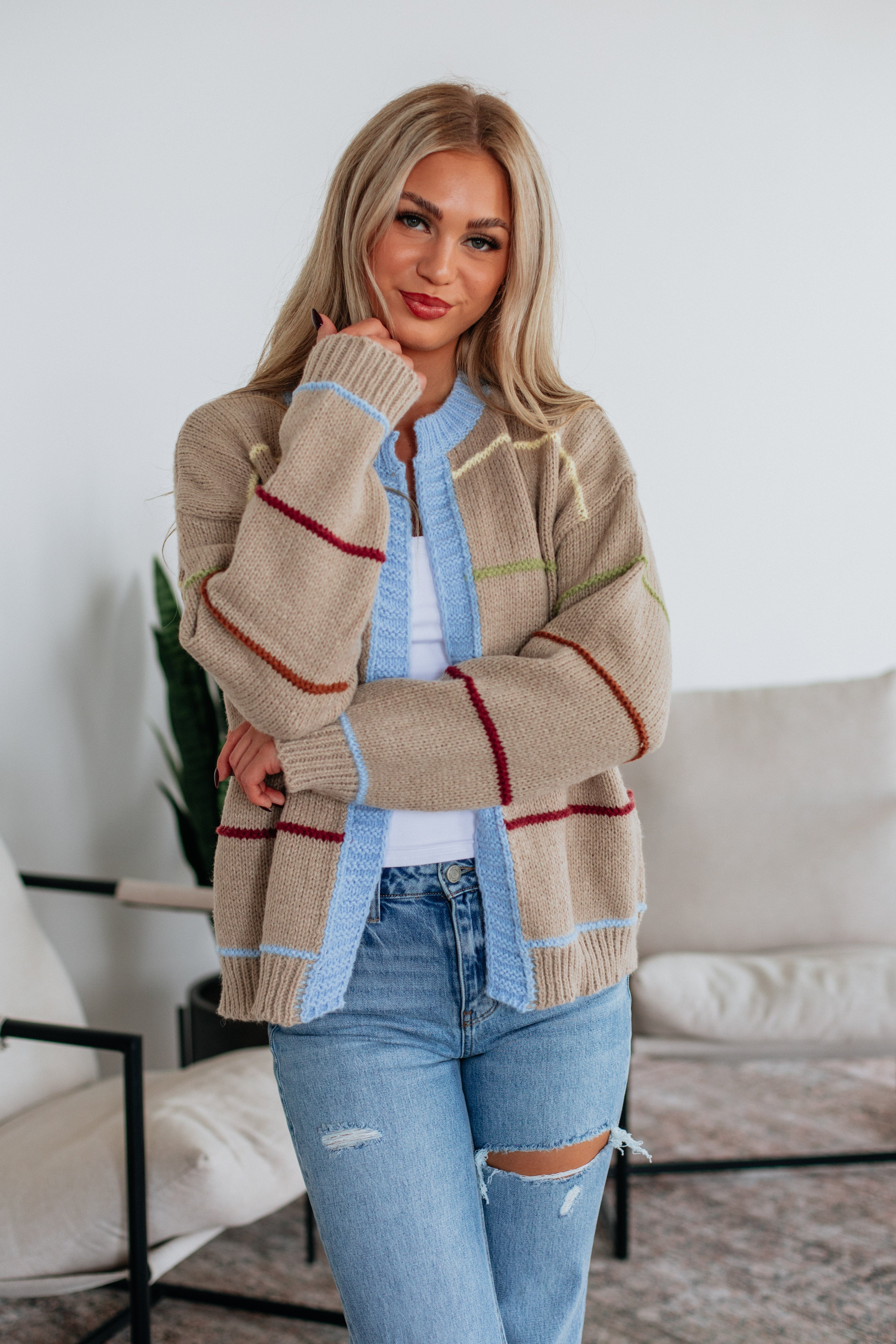 Etta Striped Cardigan